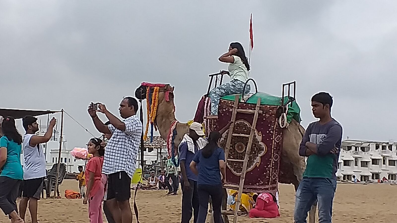 Samsung Galaxy J4+ sample photo. Beach, camel ride, puri photography