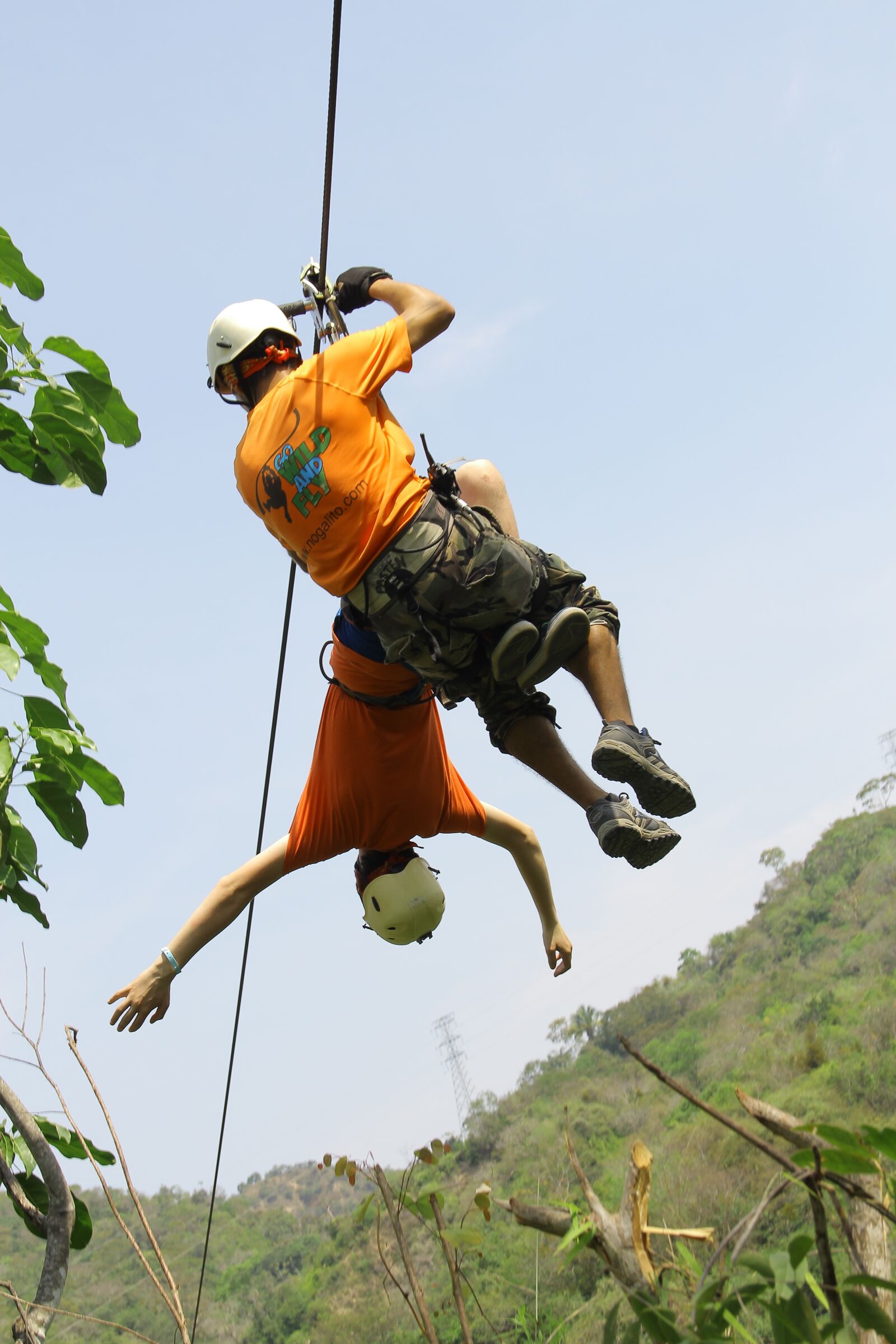 Canon EF-S 18-135mm F3.5-5.6 IS sample photo. Zip line, risk, adventure photography