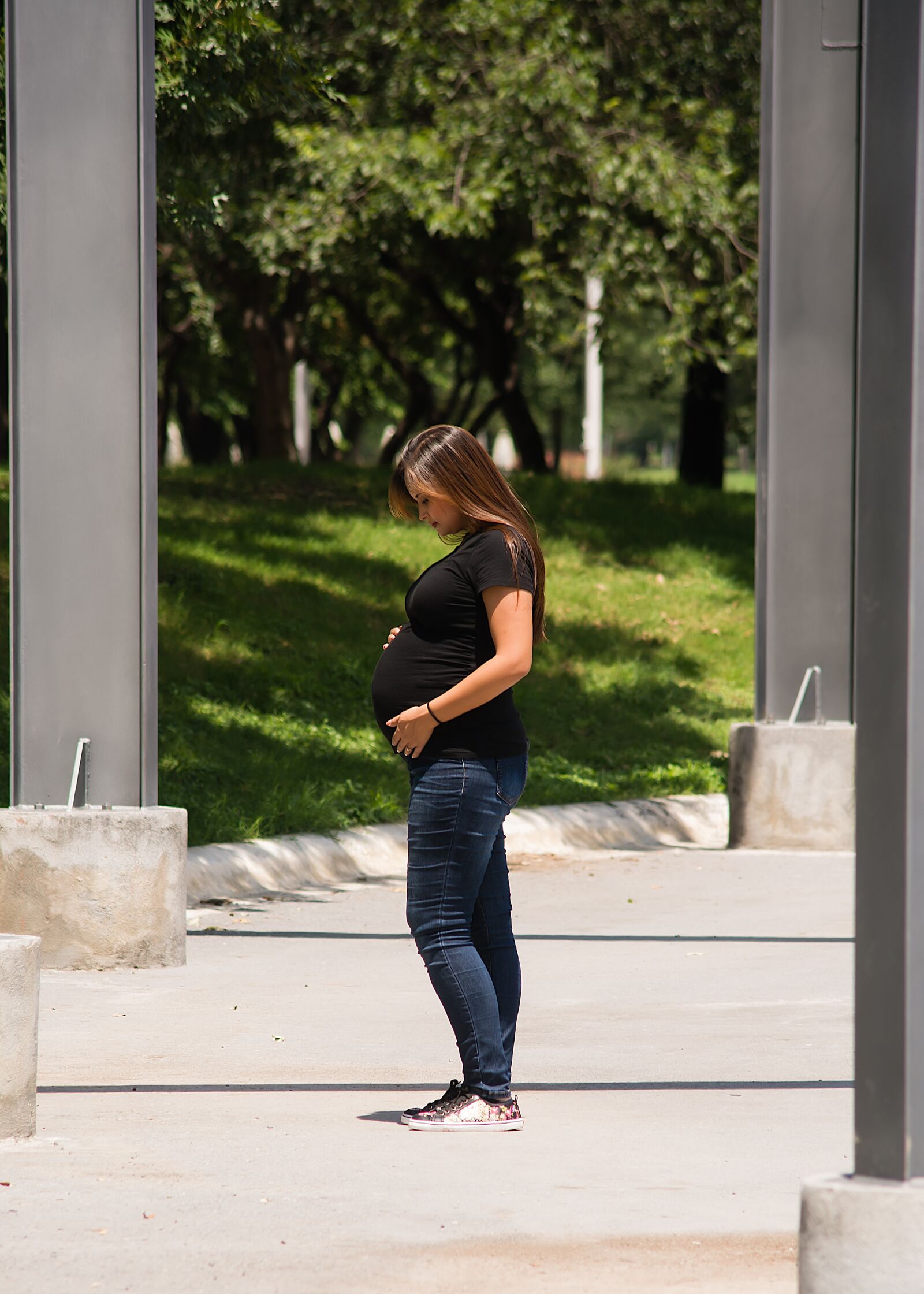 Nikon D7100 sample photo. Woman, pregnant, pregnancy session photography