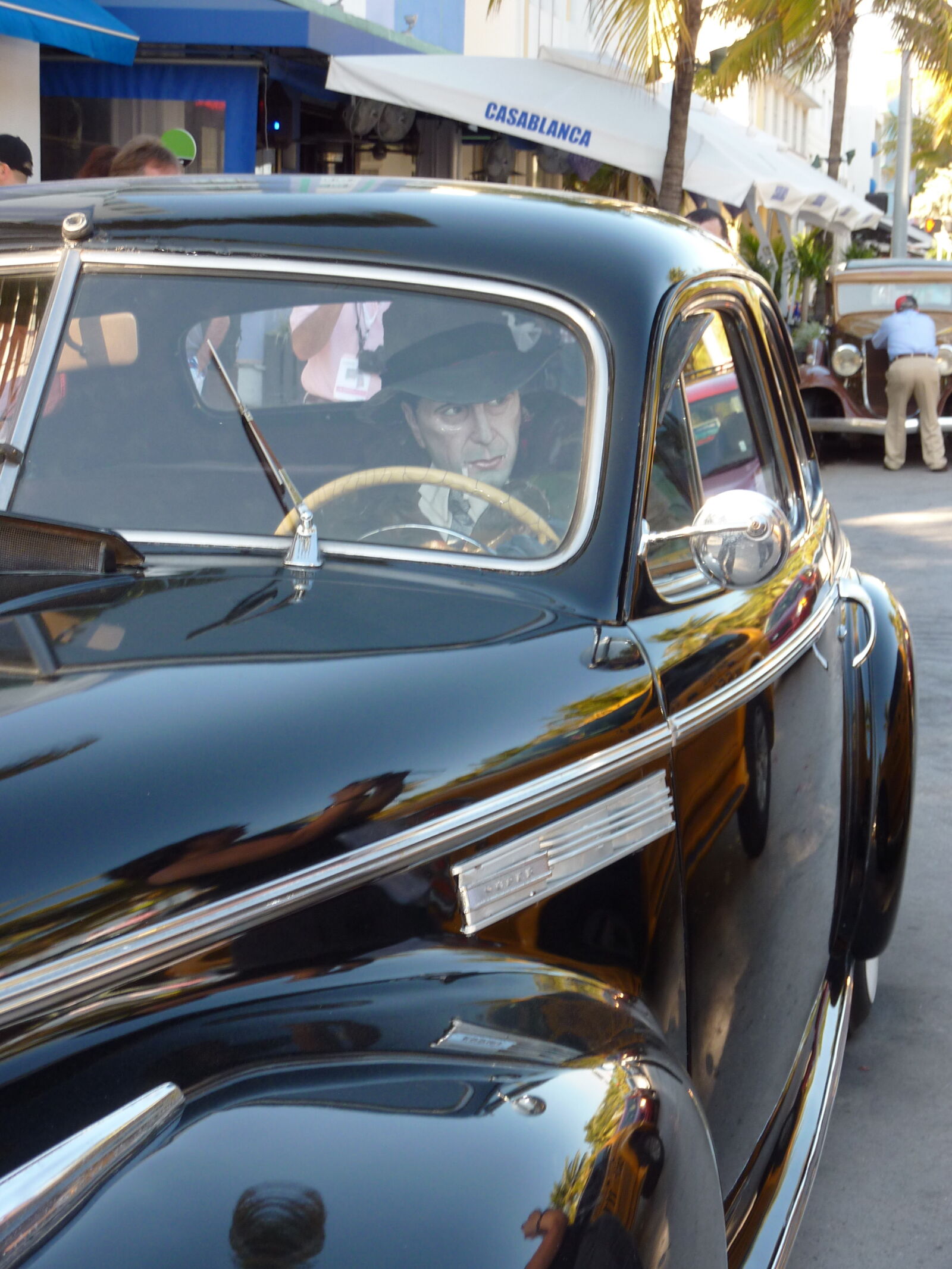 Panasonic DMC-TZ7 sample photo. Miami, beach, old, car photography