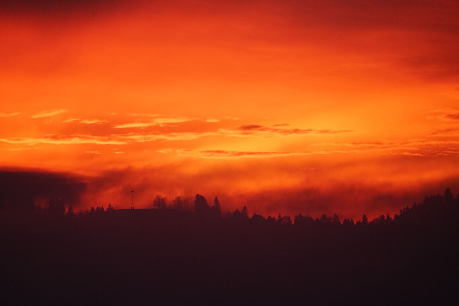 Sony a7R II + Sony FE 24-240mm F3.5-6.3 OSS sample photo. Sunset, fog, abendstimmung photography