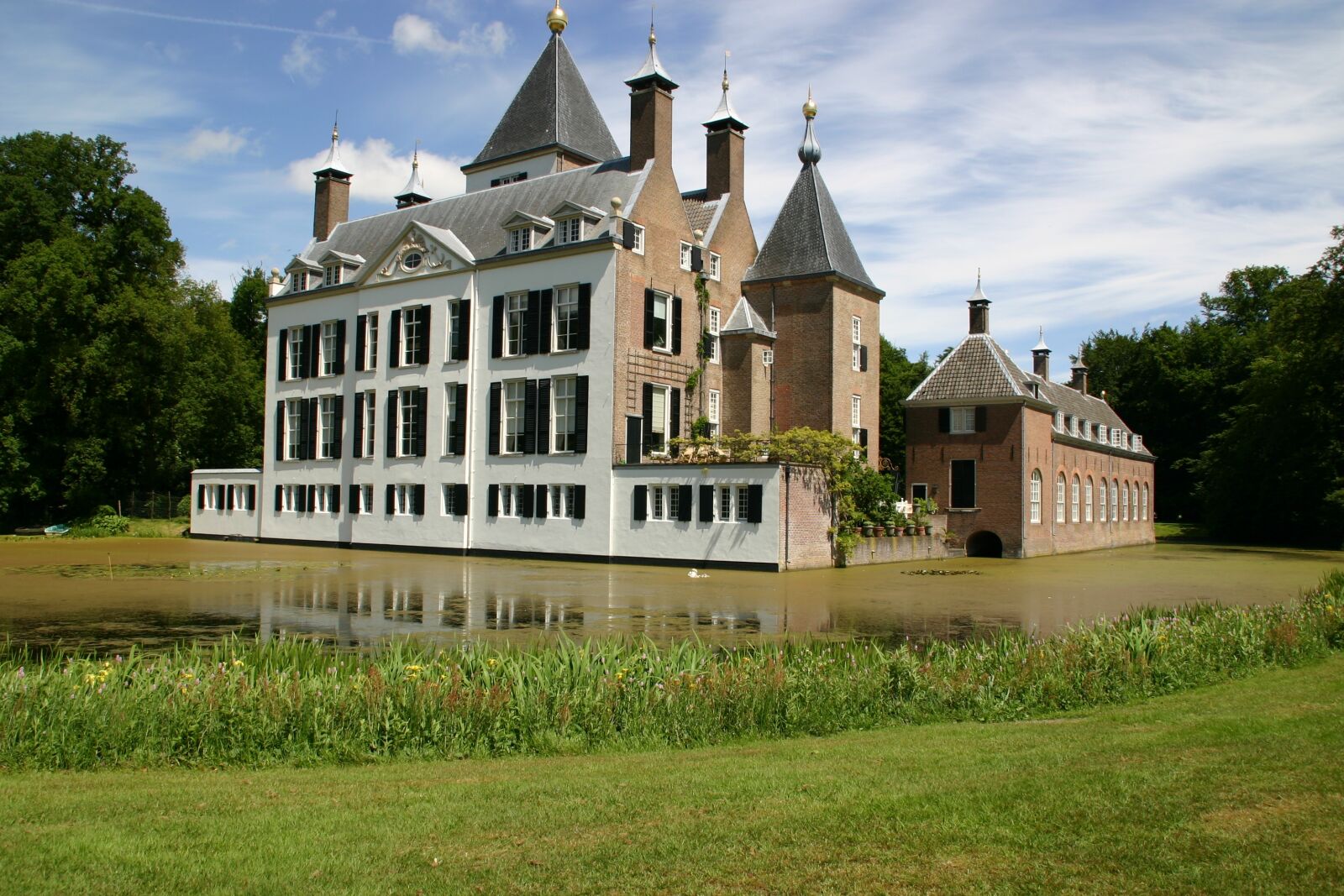 Canon EOS 300D (EOS Digital Rebel / EOS Kiss Digital) sample photo. Castle, summer, swan photography