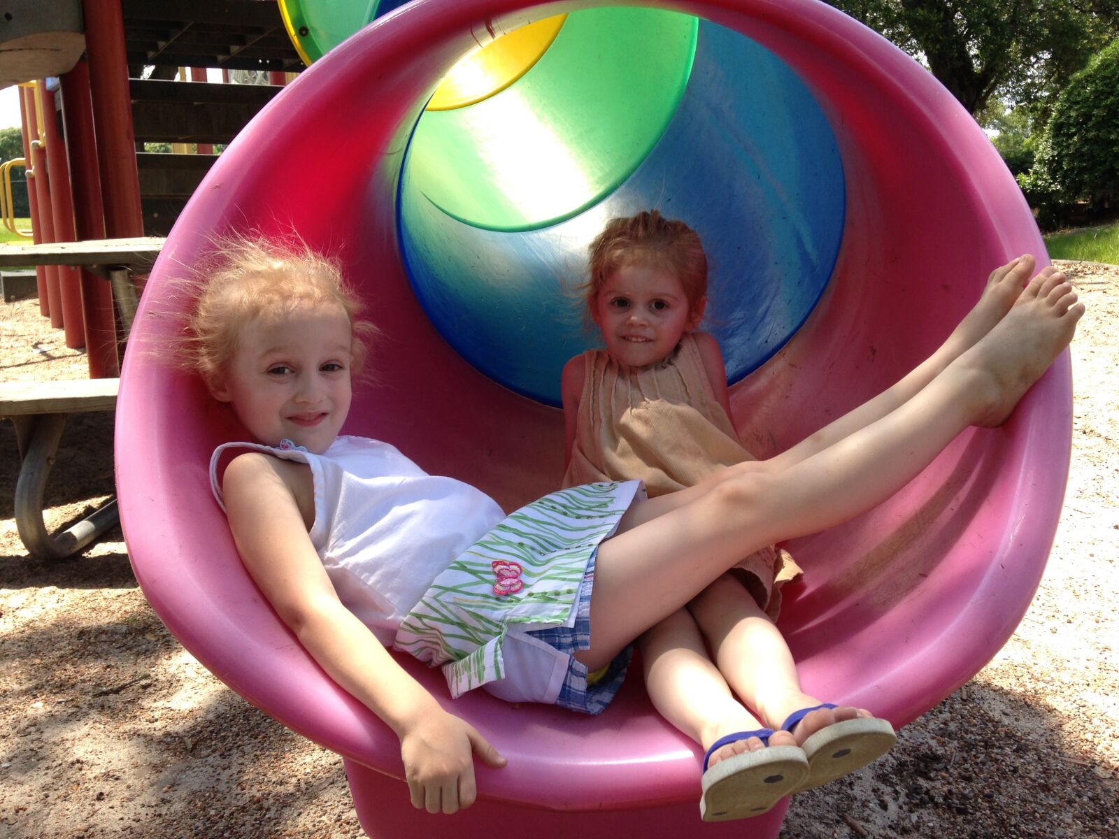 iPhone 5c back camera 4.12mm f/2.4 sample photo. Park, playground, slide photography