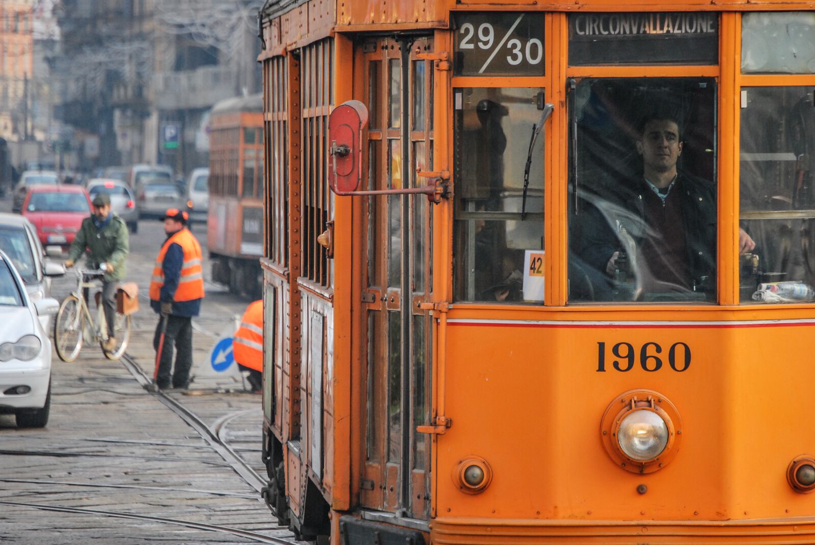 Nikon D60 sample photo. Milan, tram, city photography