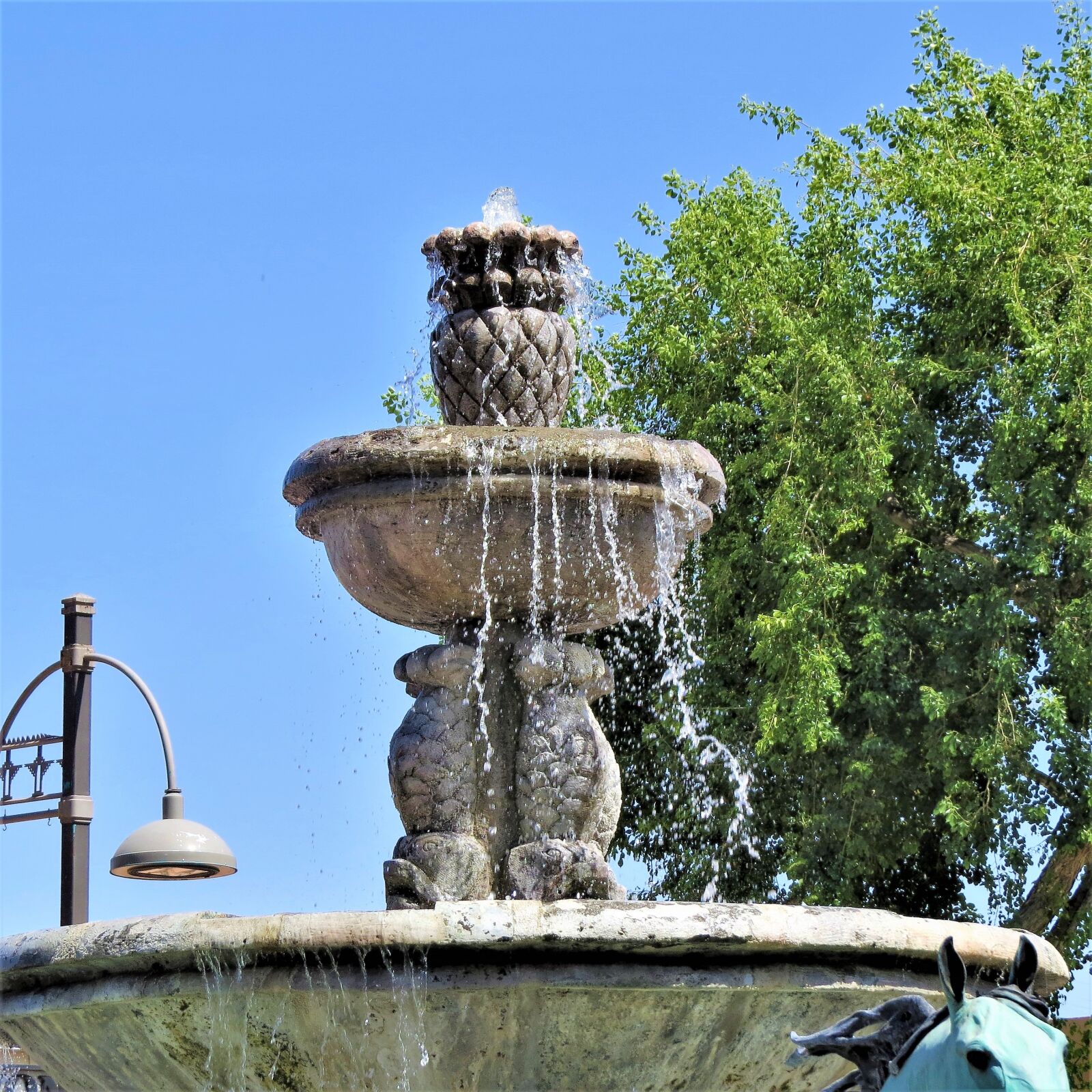 Canon PowerShot SX50 HS sample photo. Fountain, arizona, blue sky photography