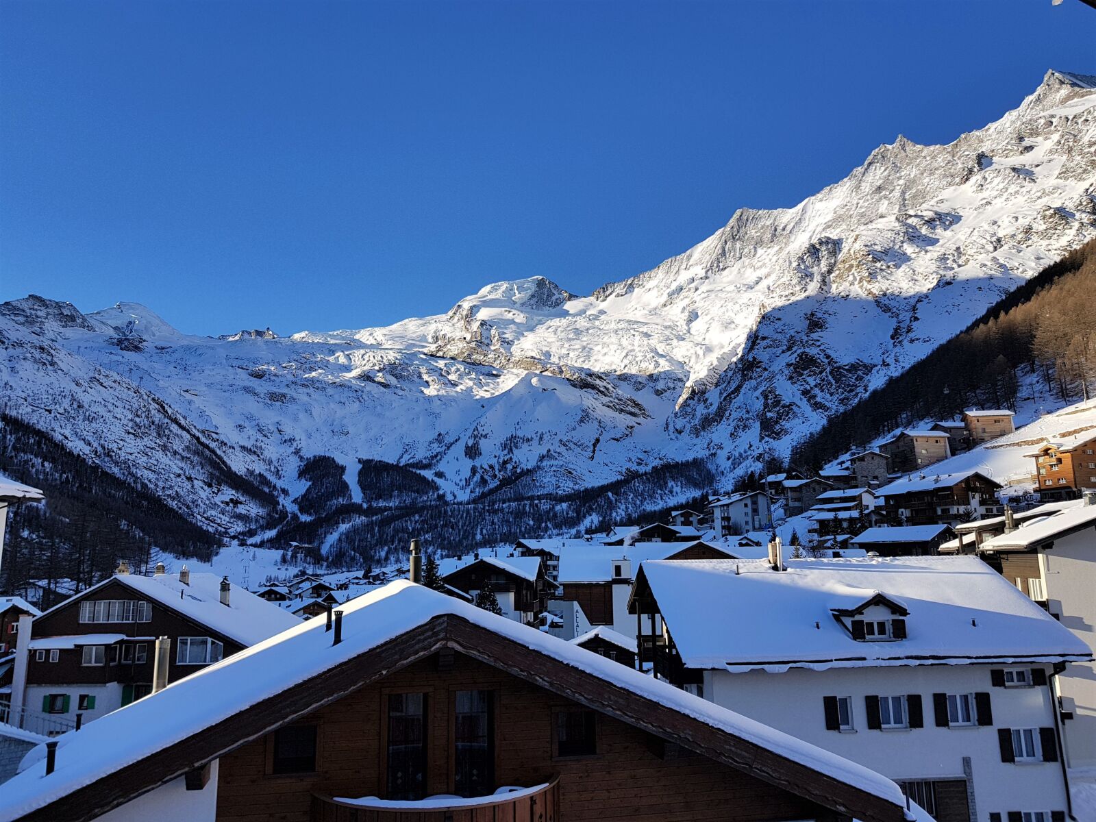 Samsung Galaxy S8 sample photo. Saas fee, skiing, mountains photography