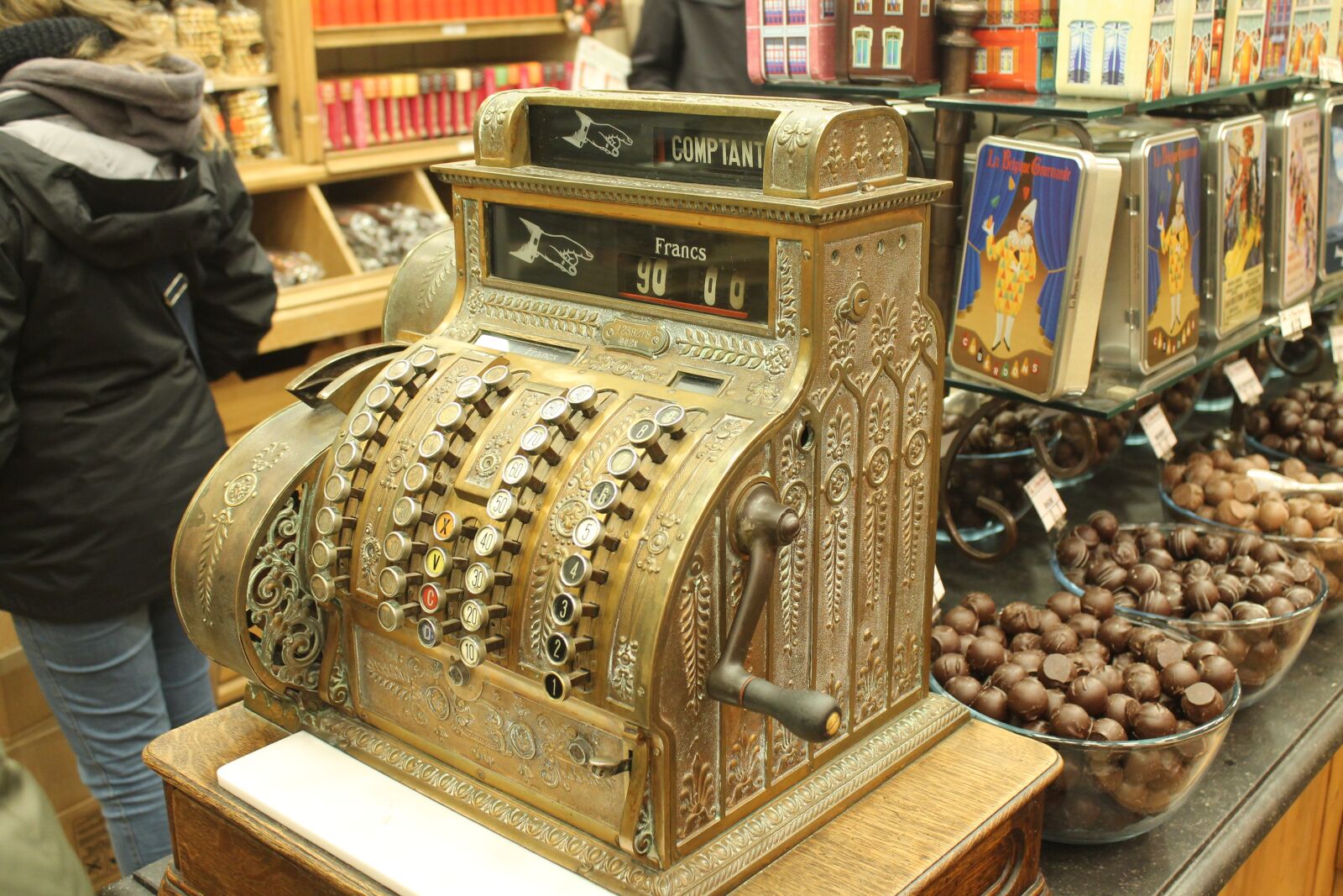 Canon EOS 1100D (EOS Rebel T3 / EOS Kiss X50) sample photo. Belgium, brussels, cash register photography