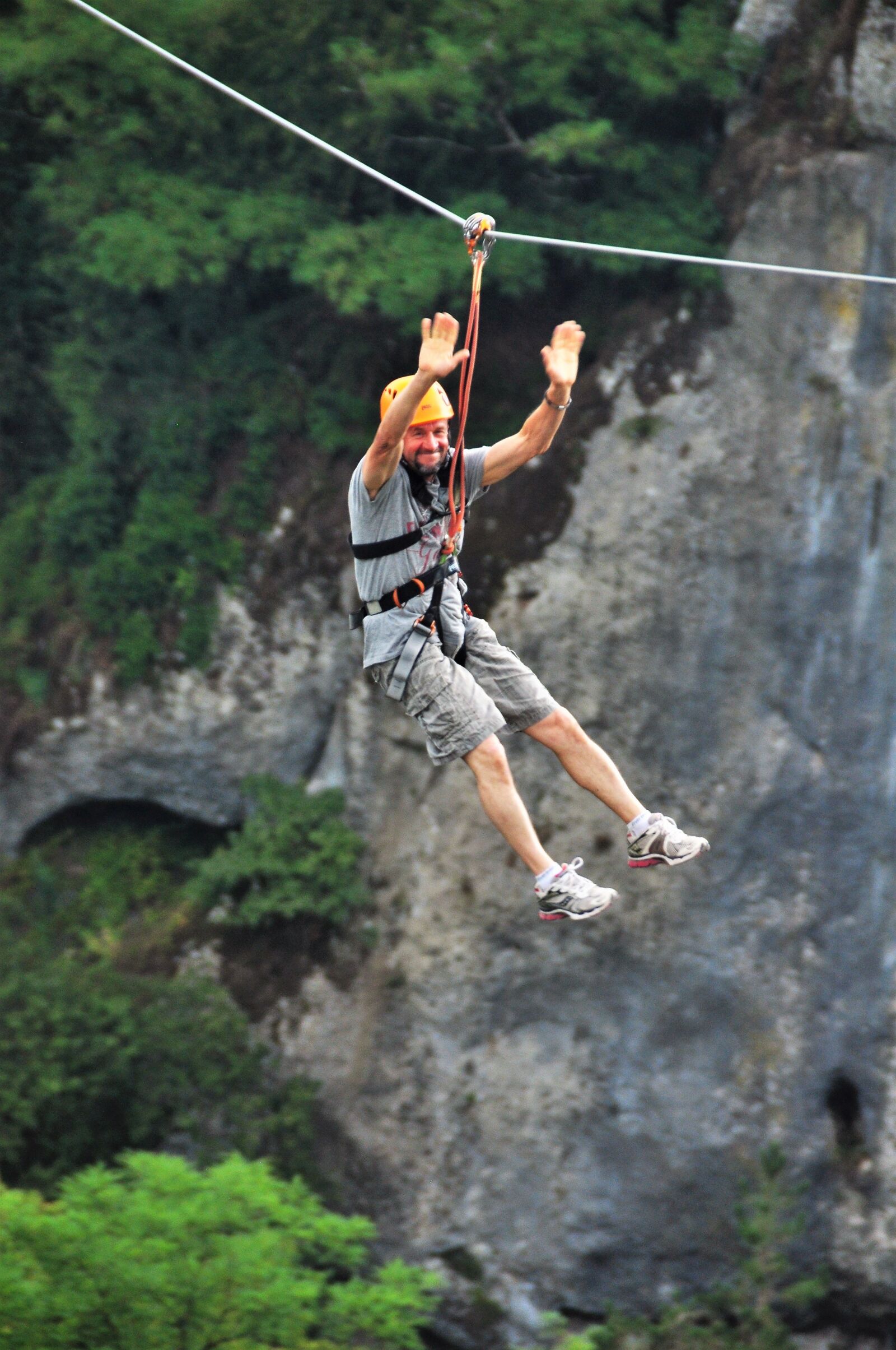 Nikon D90 sample photo. Flying fox, zip-line, adventure photography