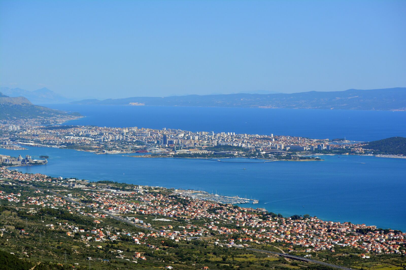 Nikon D5200 sample photo. City of split, panorama photography