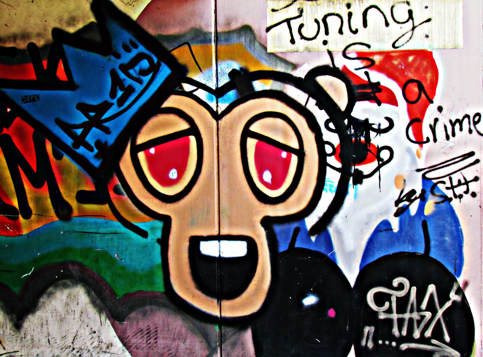 Canon PowerShot SX30 IS sample photo. Graffiti, colors, painted photography