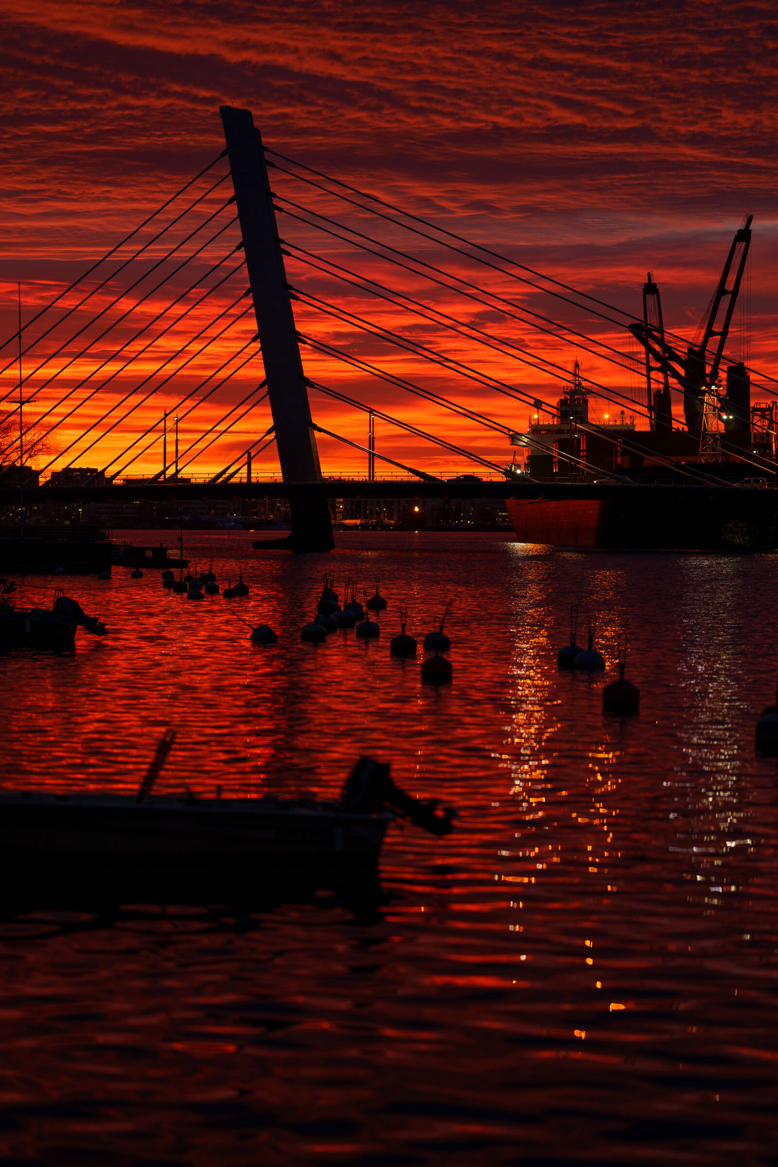 Sony FE 85mm F1.4 GM II sample photo. Sunset bridge photography