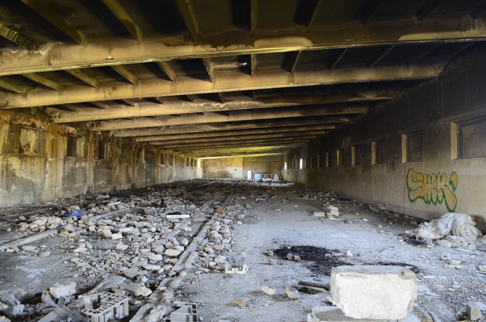 Nikon D5100 sample photo. An abandoned building, construction photography