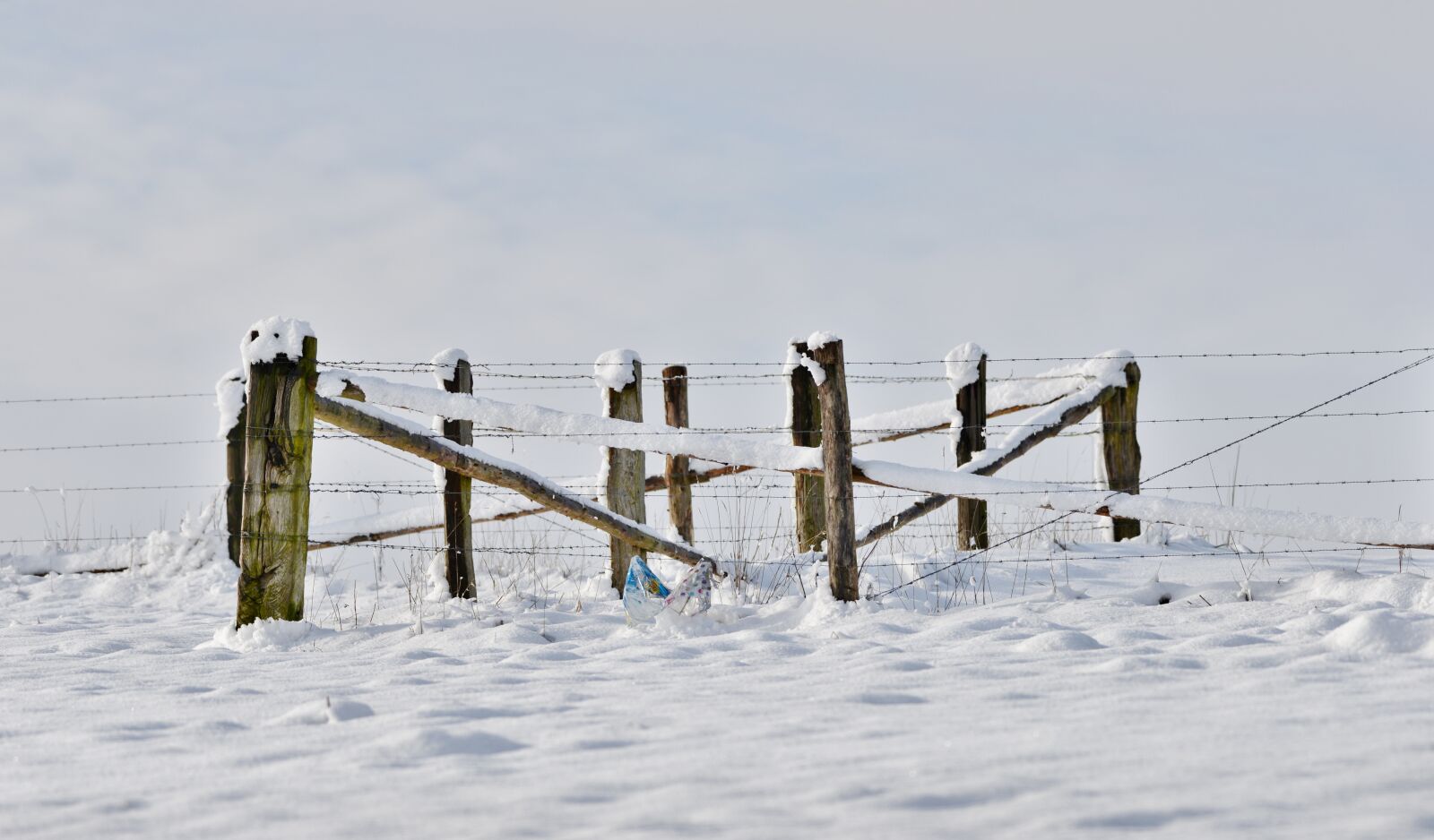 Nikon D600 sample photo. Fence, snow, landscape photography