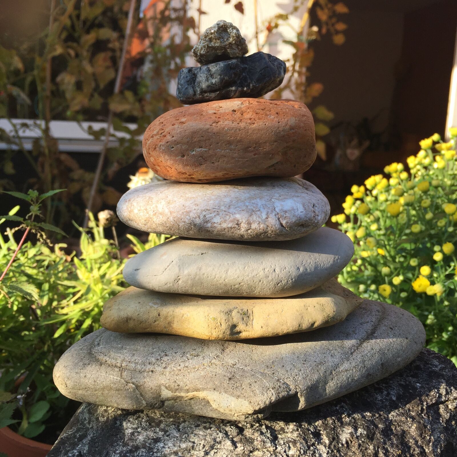 Apple iPhone 6 sample photo. Stones, wellness, garden photography
