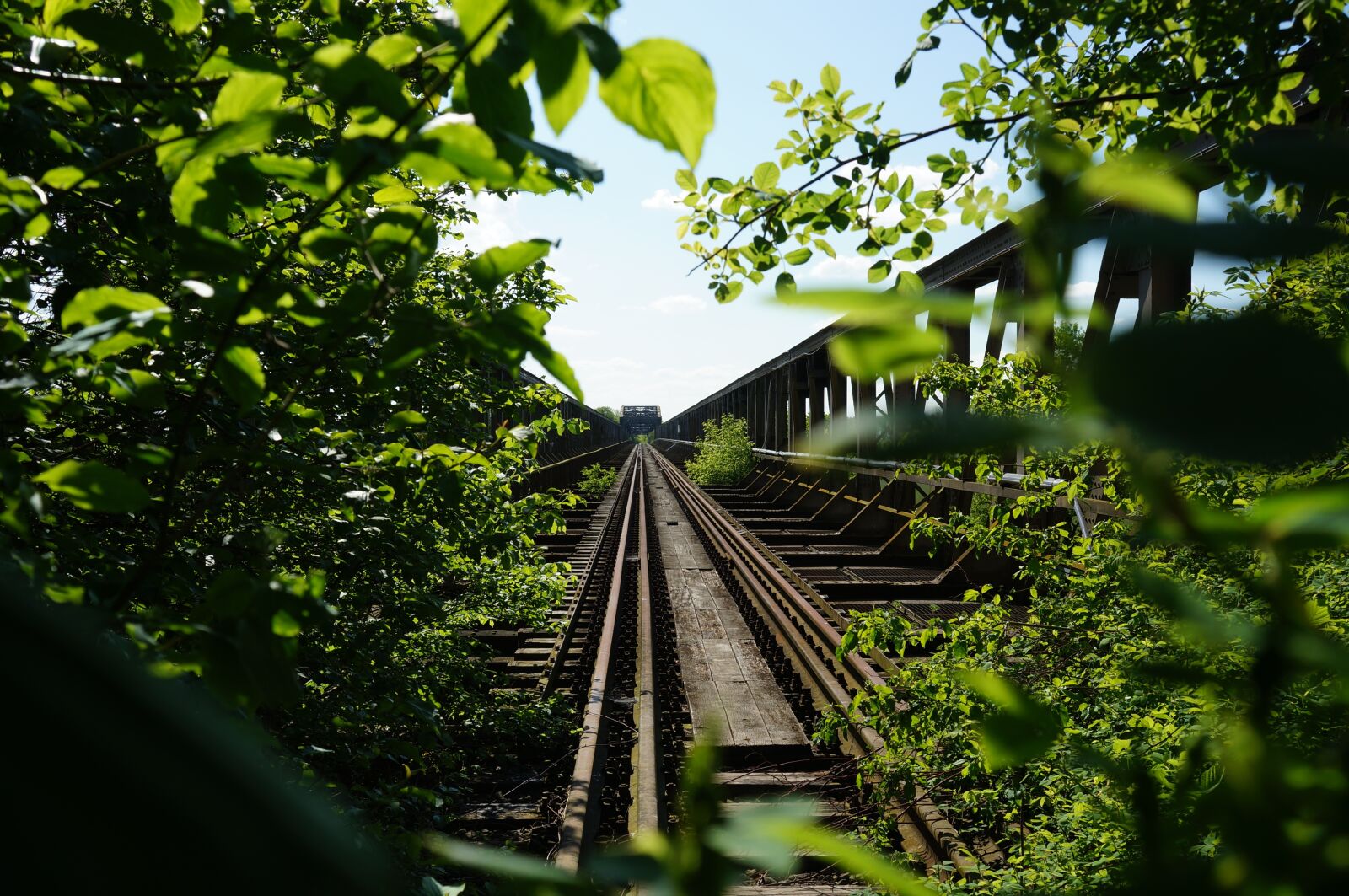 Sony Alpha NEX-5N + Sony E 18-55mm F3.5-5.6 OSS sample photo. Bridge, railway bridge, old photography