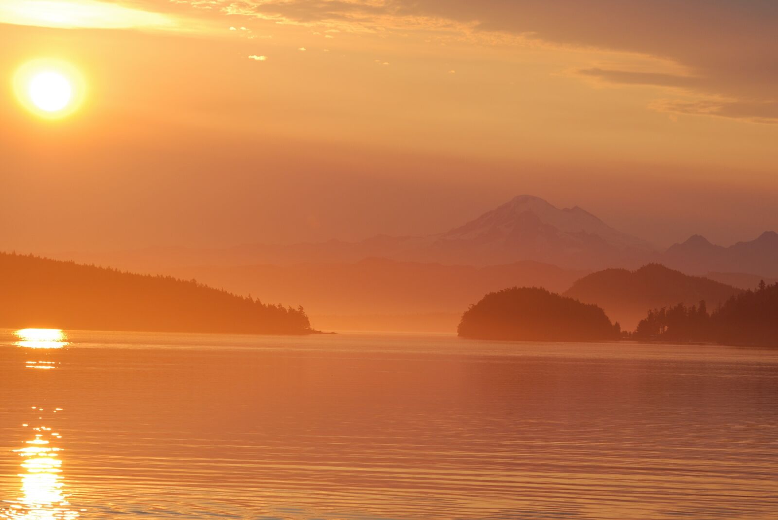 Nikon D80 sample photo. Sunrise, islands, lopez island photography