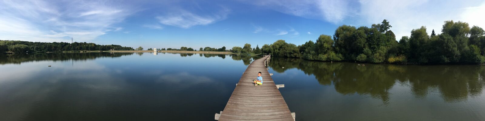 Apple iPhone 6s Plus sample photo. Child, dam, lake photography