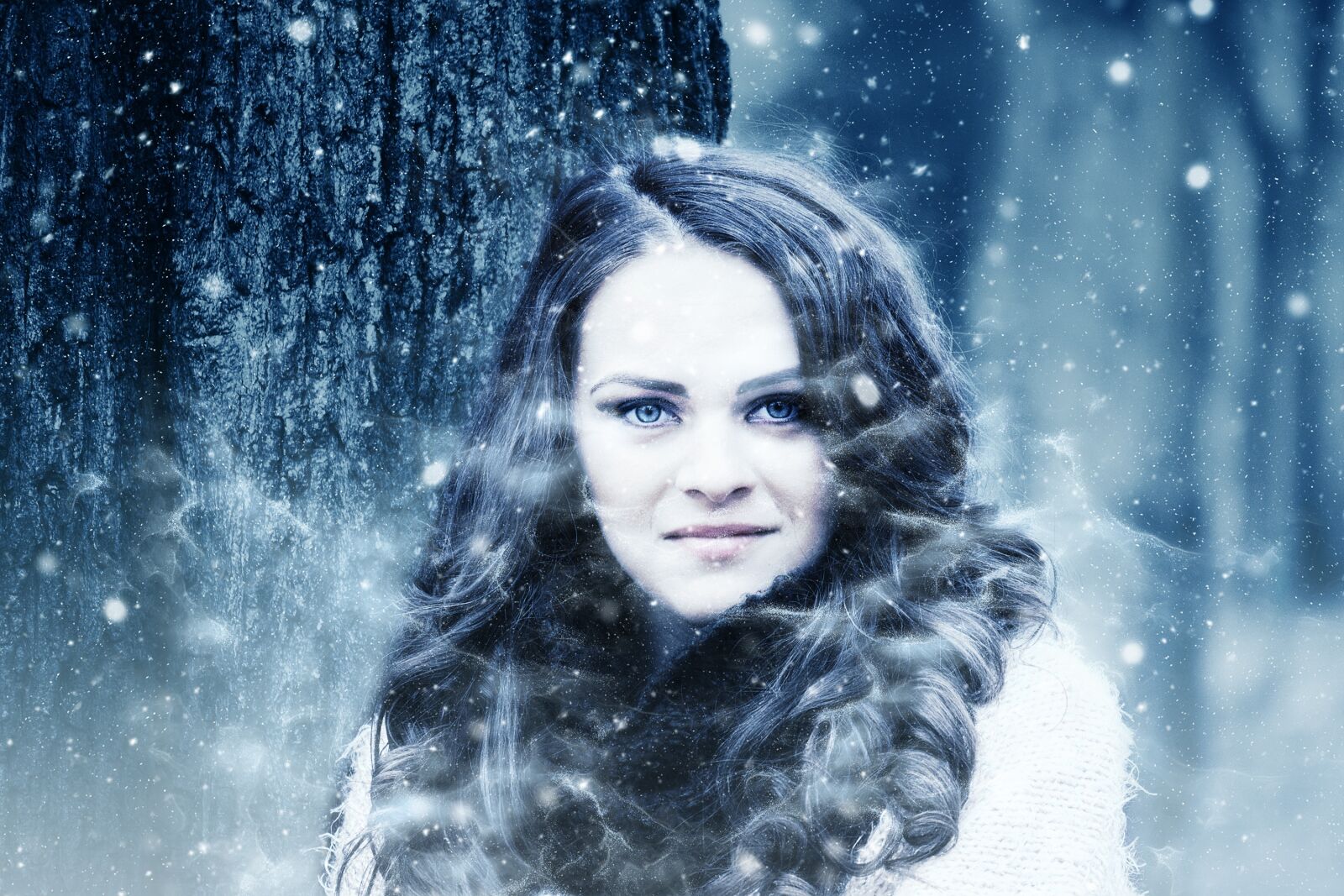 Nikon D3100 sample photo. Woman, snow, winter photography