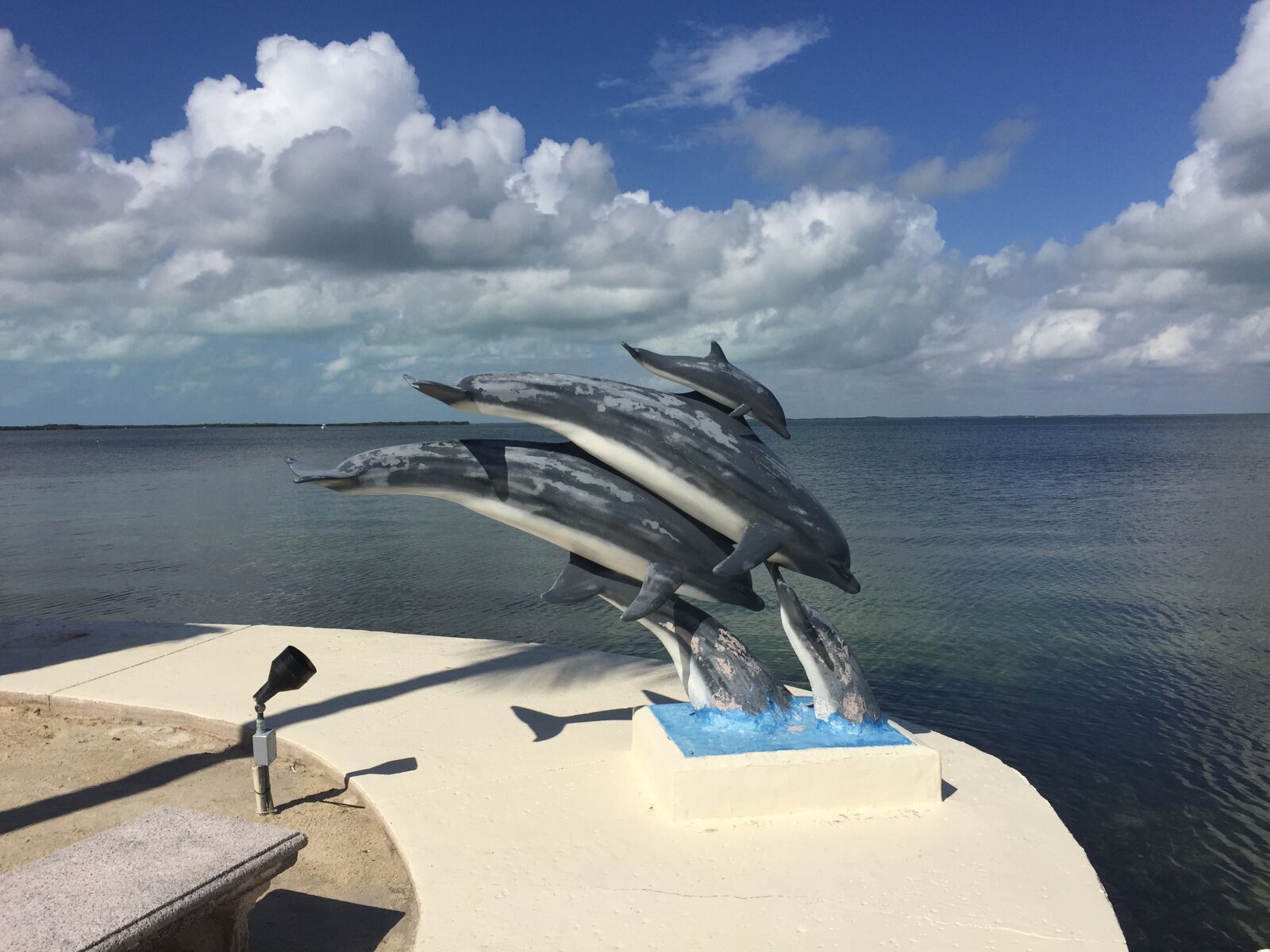 Apple iPhone 6 sample photo. Florida, dolphin, statue photography