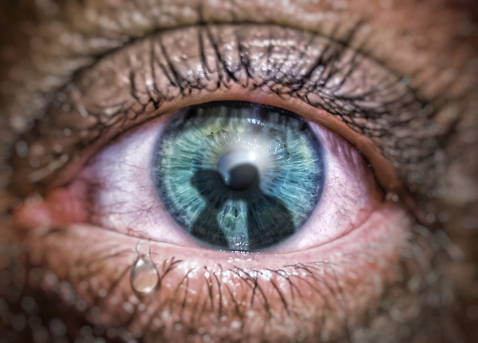 HUAWEI LYA-L29 sample photo. Eye, tear, jealousy photography