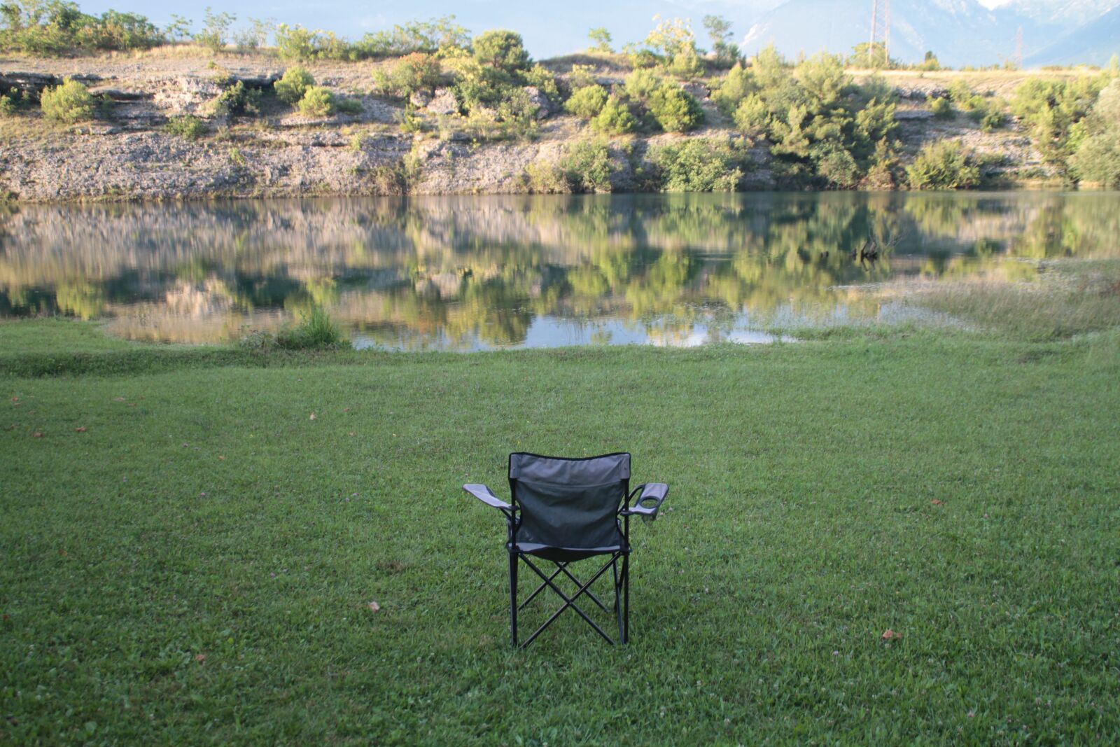 Canon EOS 7D sample photo. Chair, holiday, lake photography