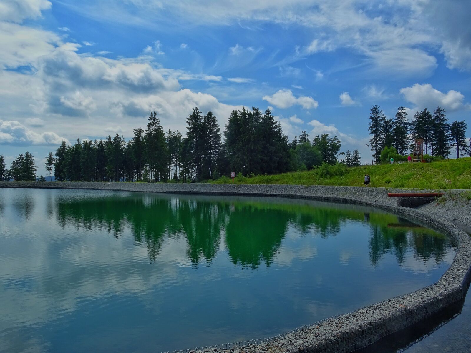 Sony DSC-HX60 sample photo. Pond, storage pond, mirroring photography