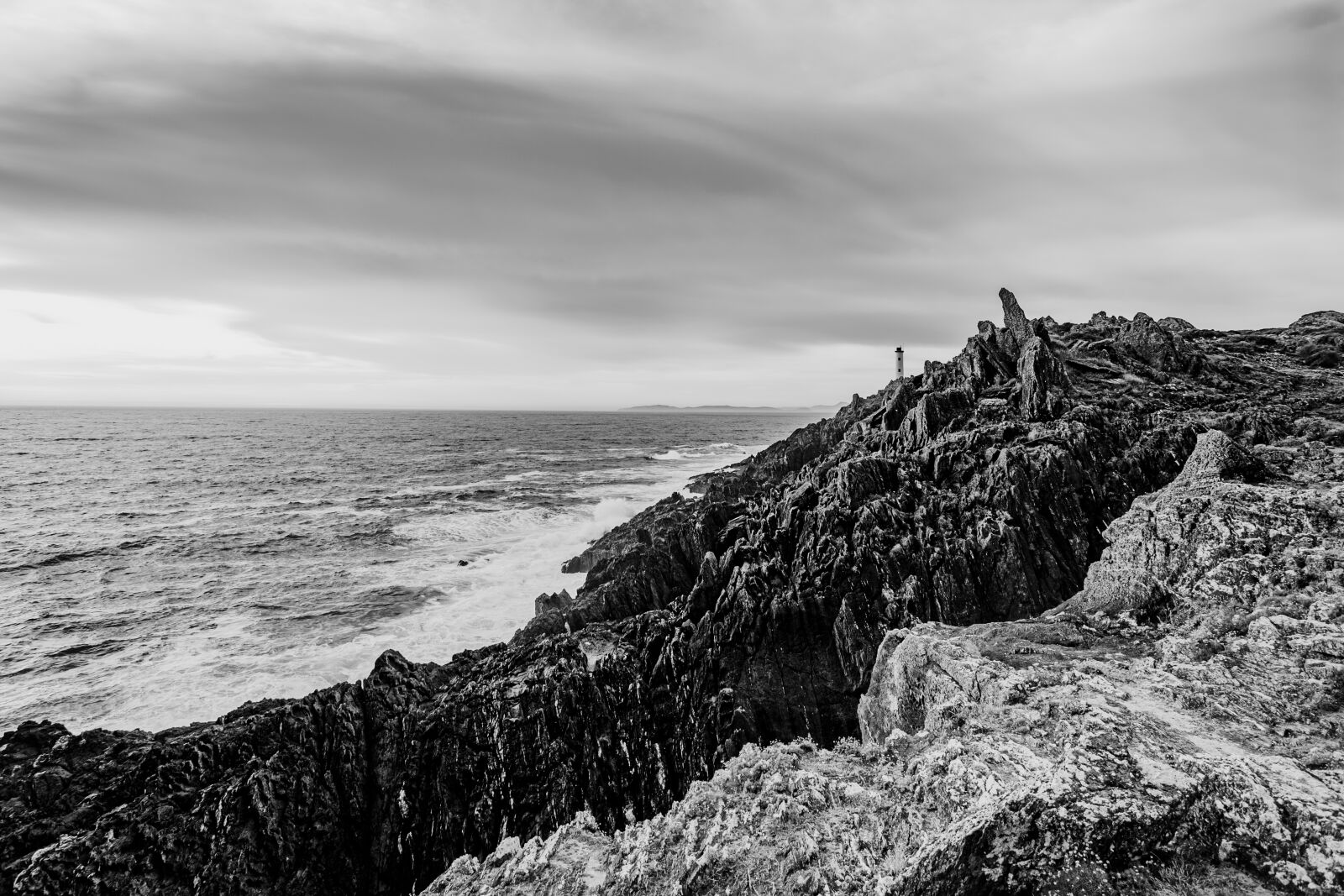 Canon EOS 6D + Canon EF 17-40mm F4L USM sample photo. Lighthouse, black, white photography