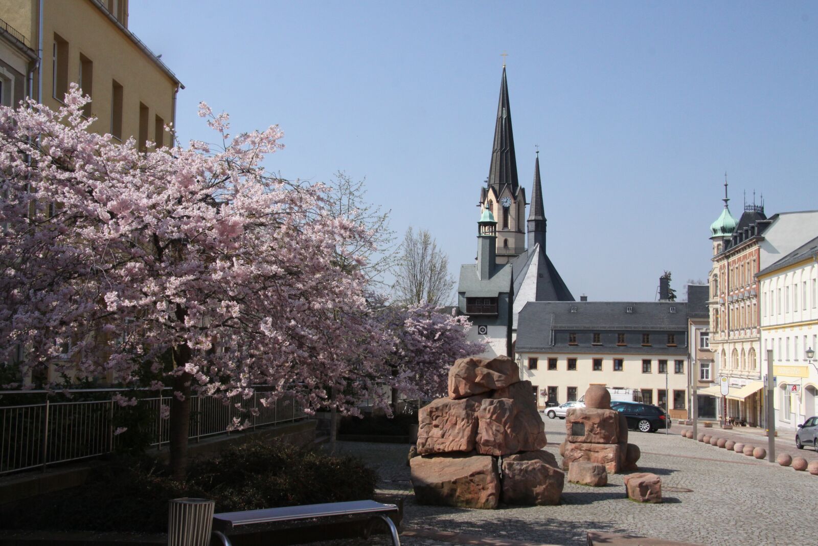 Canon EOS 50D sample photo. Burgstädt, spring, towers photography