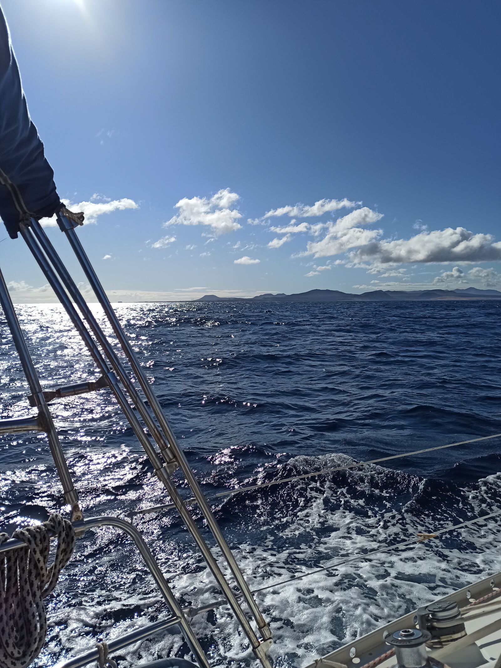 Xiaomi Redmi Note 8 Pro sample photo. Sailboat, deck chair, atlantic photography