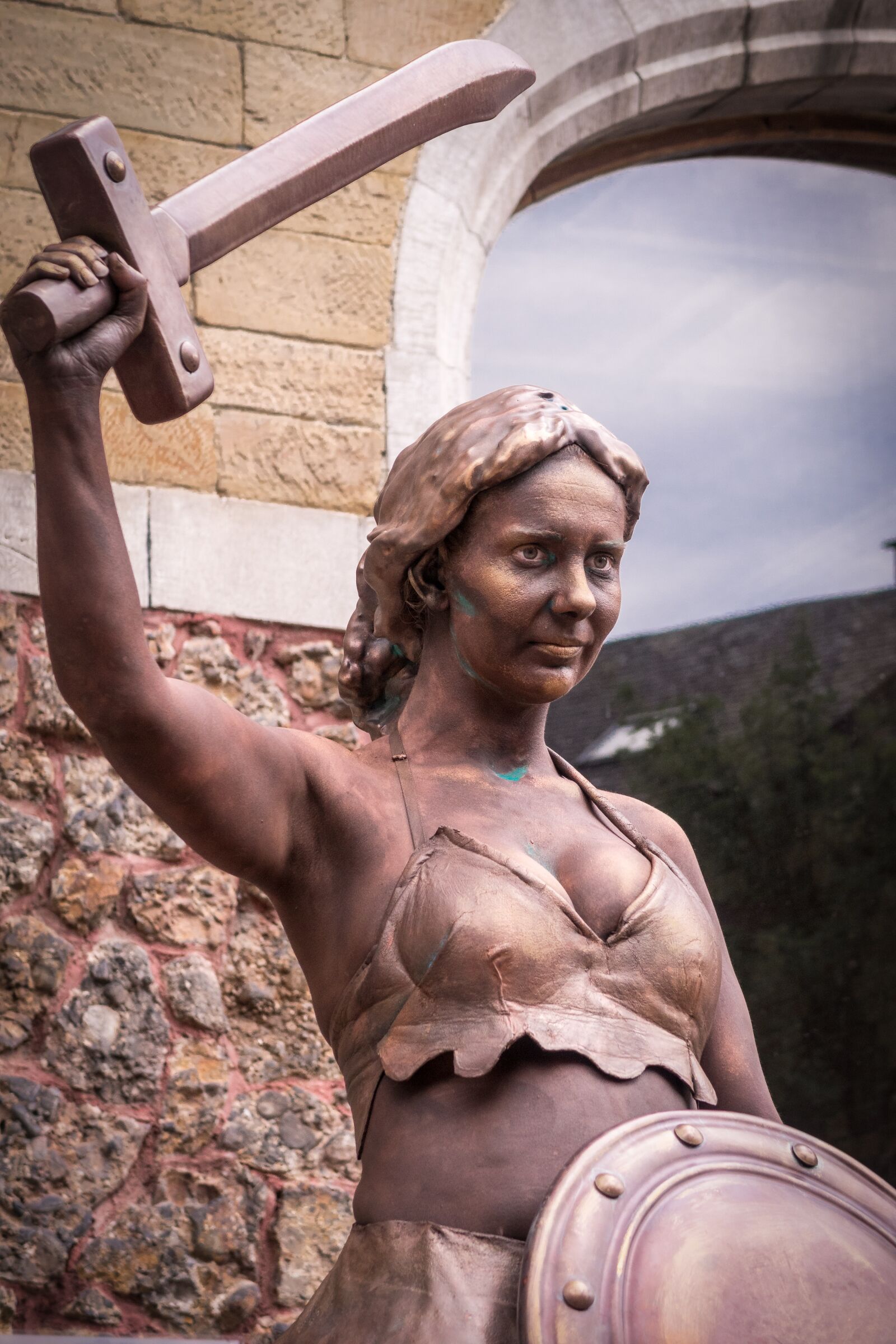 Canon PowerShot G5 X sample photo. Woman, statue, realistic photography