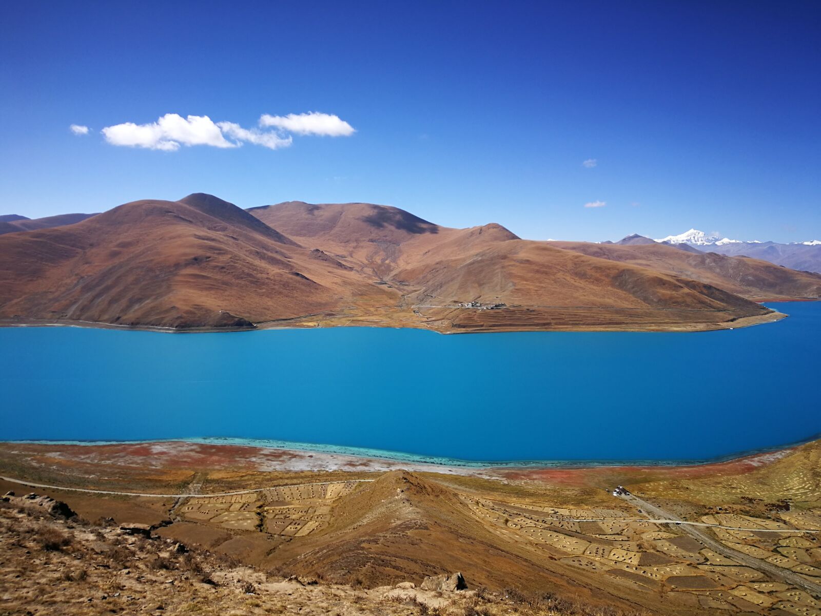 HUAWEI P10 Plus sample photo. Yamdrok lake, tibet, blue photography