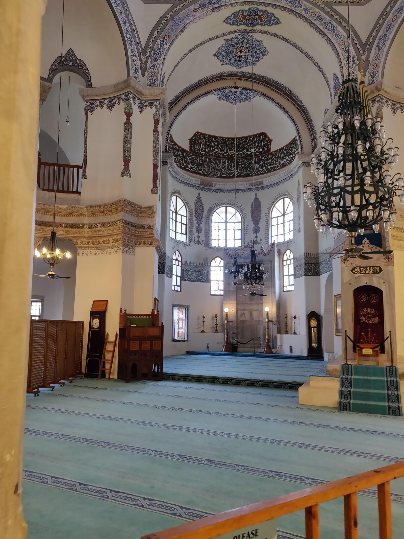 OnePlus 6 sample photo. Istambul, mesquita, ceiling photography