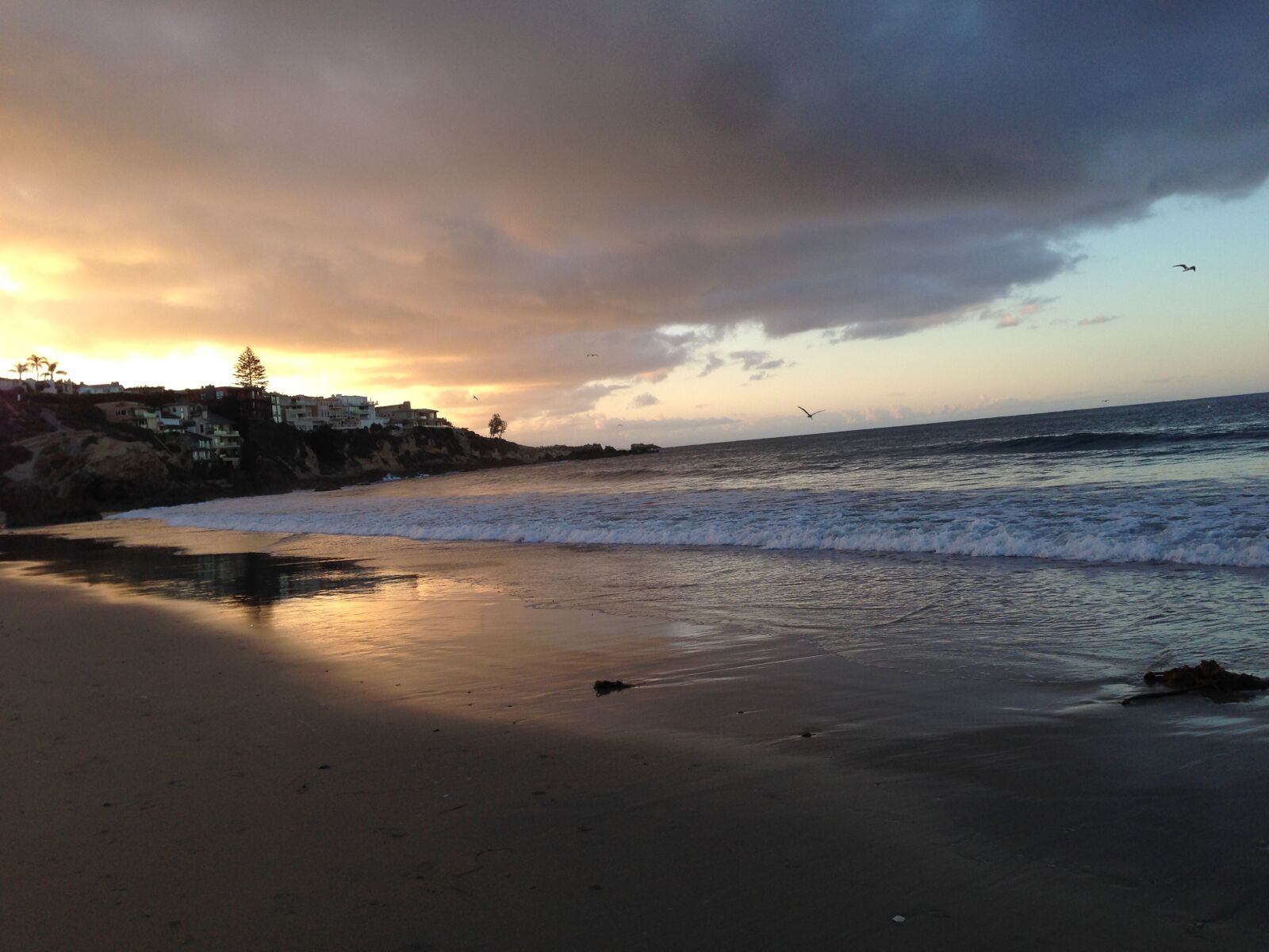 iPhone 5 back camera 4.12mm f/2.4 sample photo. Sunset, beach, california photography