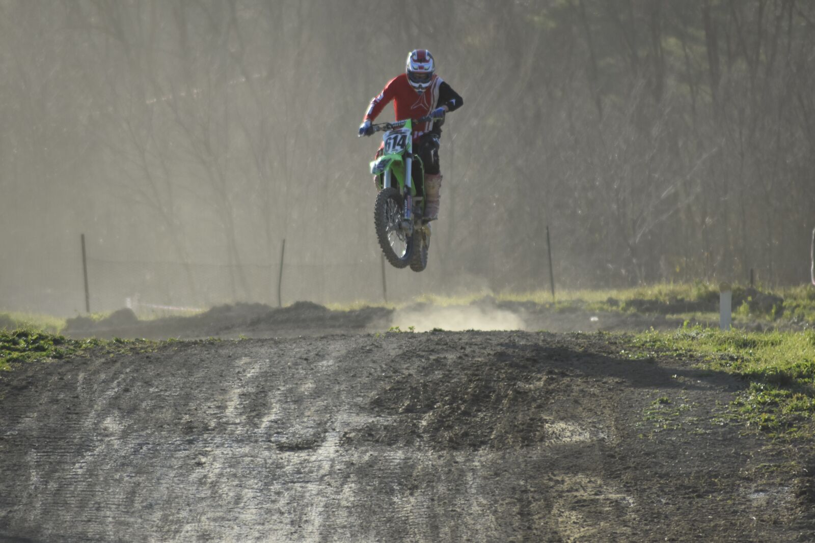 Nikon D5600 sample photo. Motocross, jump, kawasaki photography