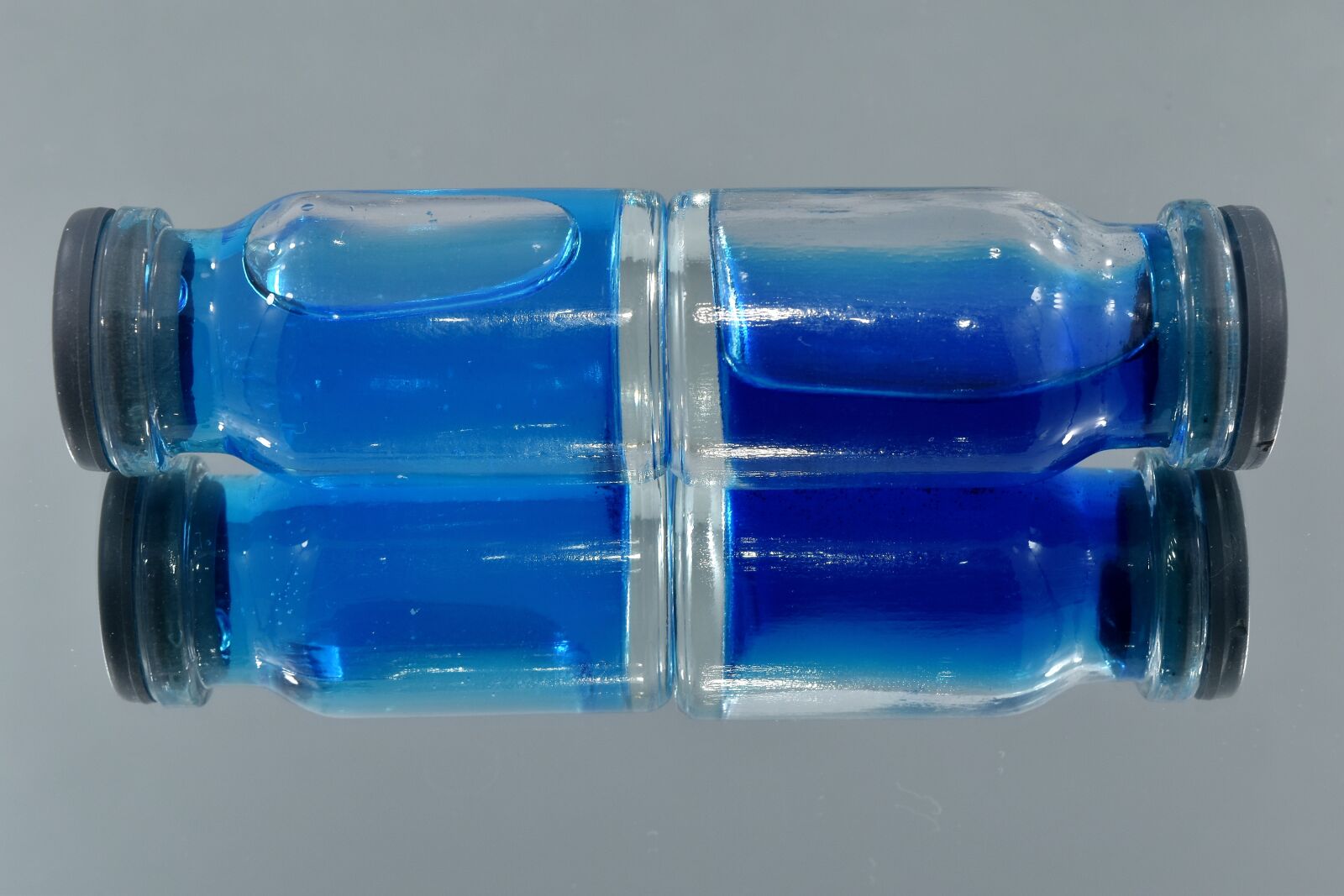 Nikon D5500 sample photo. Blue, bottles, chemicals, glass photography