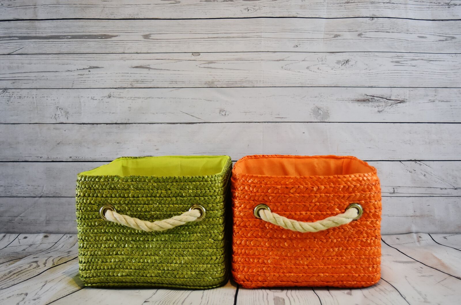 Nikon D7200 sample photo. Baskets, orange, green photography