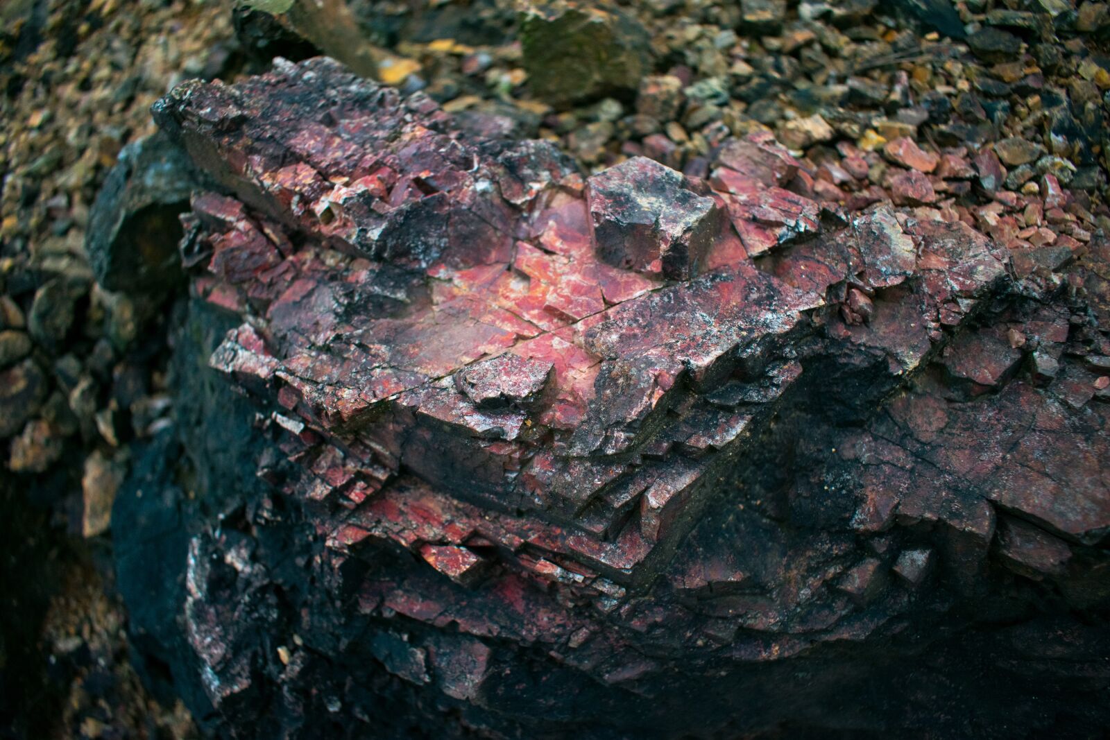 Nikon D3400 sample photo. Stone, ore, red stones photography