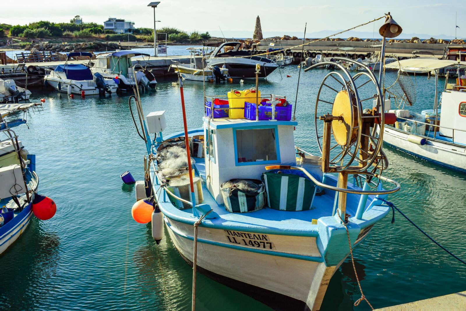 Nikon D3300 sample photo. Fishing harbor, boat, scenery photography