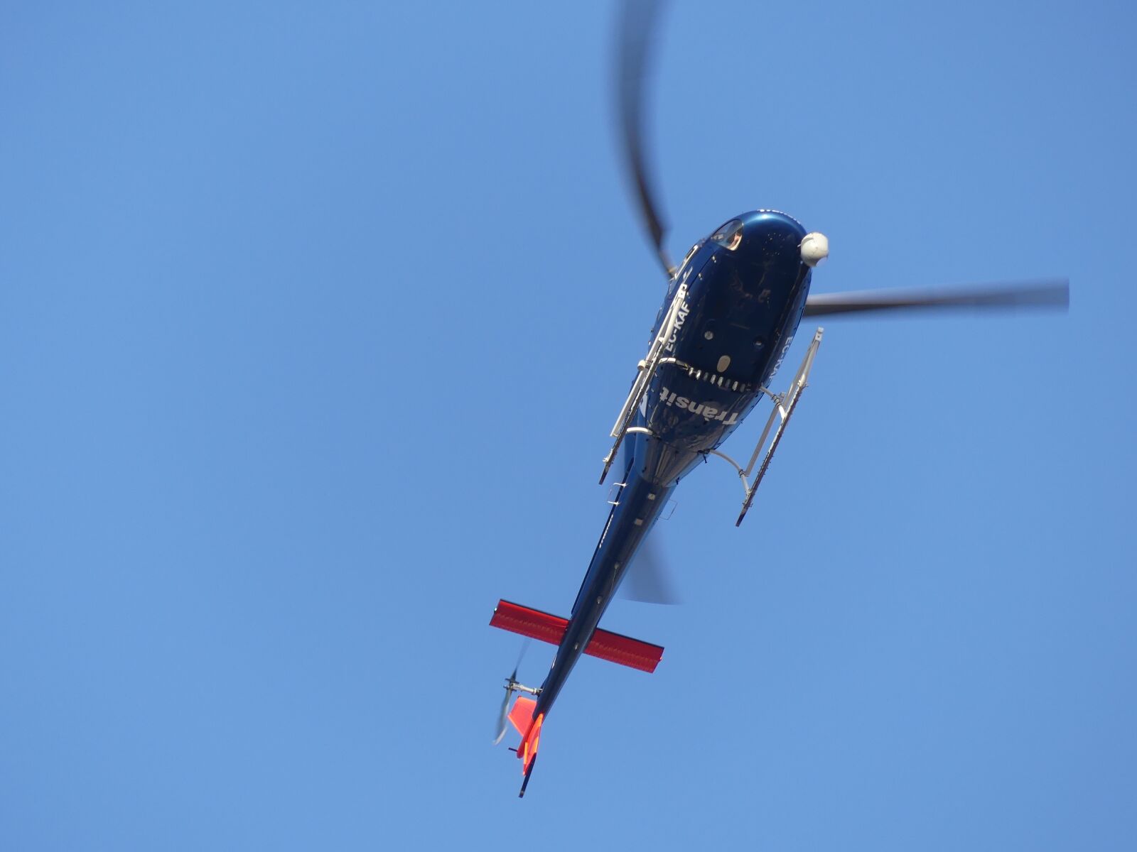 Panasonic Lumix DMC-FZ300 sample photo. Helicopter, barcelona, stop photography