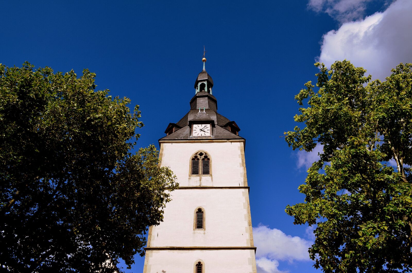 Nikon D5100 sample photo. Steeple, clock tower, church photography