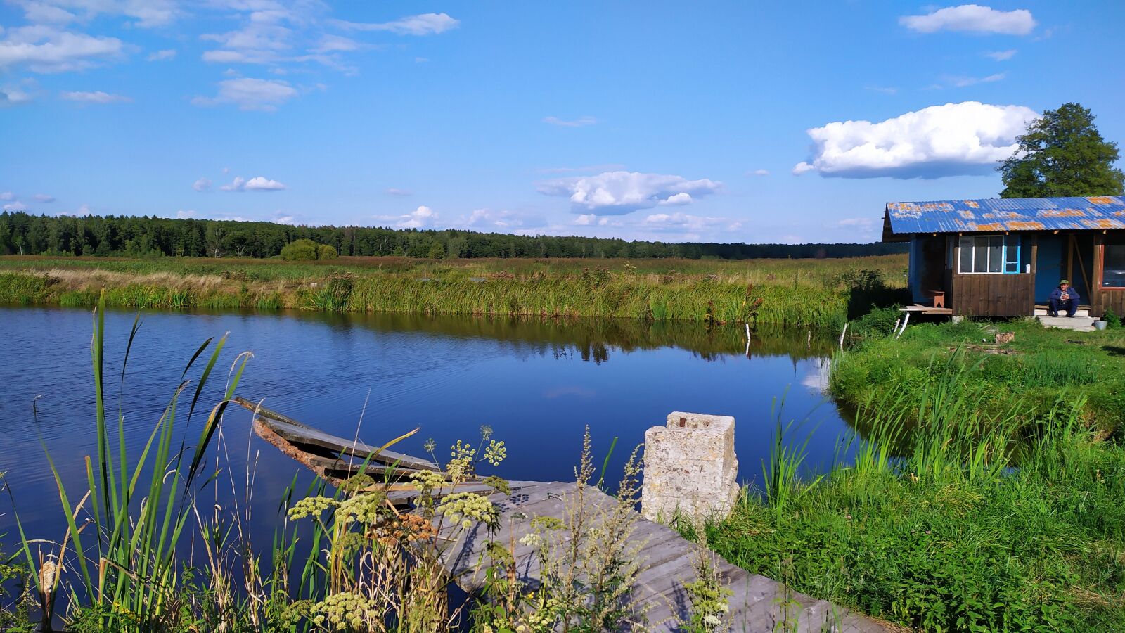Xiaomi Redmi Note 7 sample photo. Lake, the background, nature photography