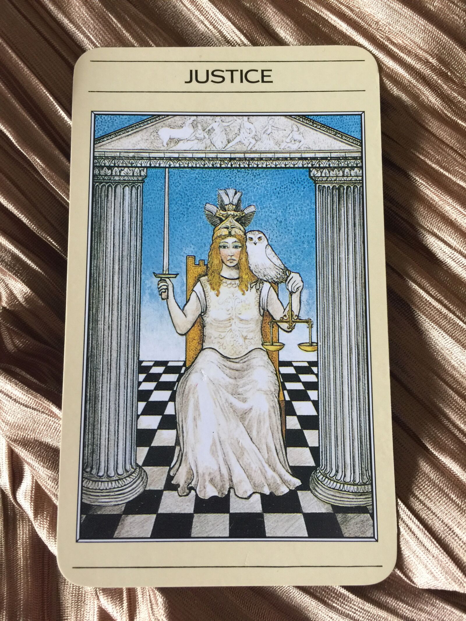 iPhone 6 Plus back camera 4.15mm f/2.2 sample photo. Tarot, justice, cards photography