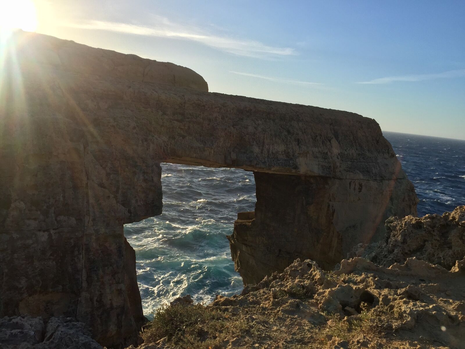 iPhone 6 back camera 4.15mm f/2.2 sample photo. Malta, arch, sunny photography