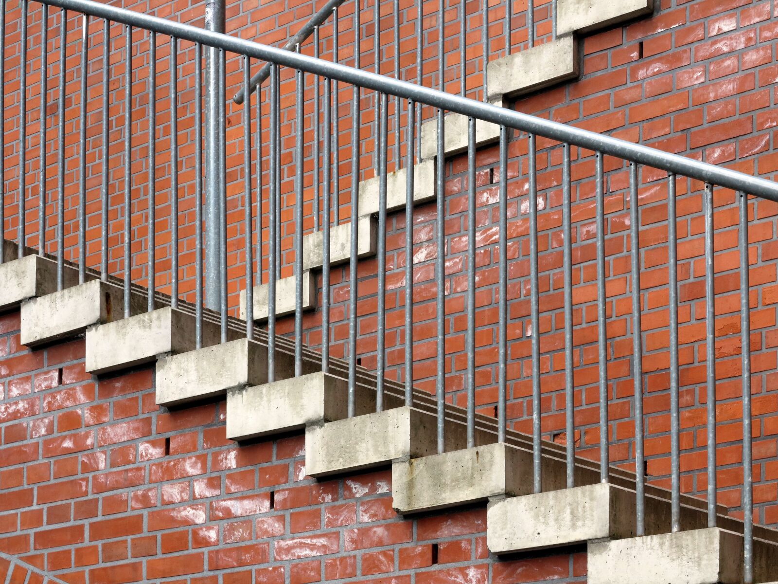 Canon PowerShot G1 X sample photo. Stairs, brick wall, geometry photography