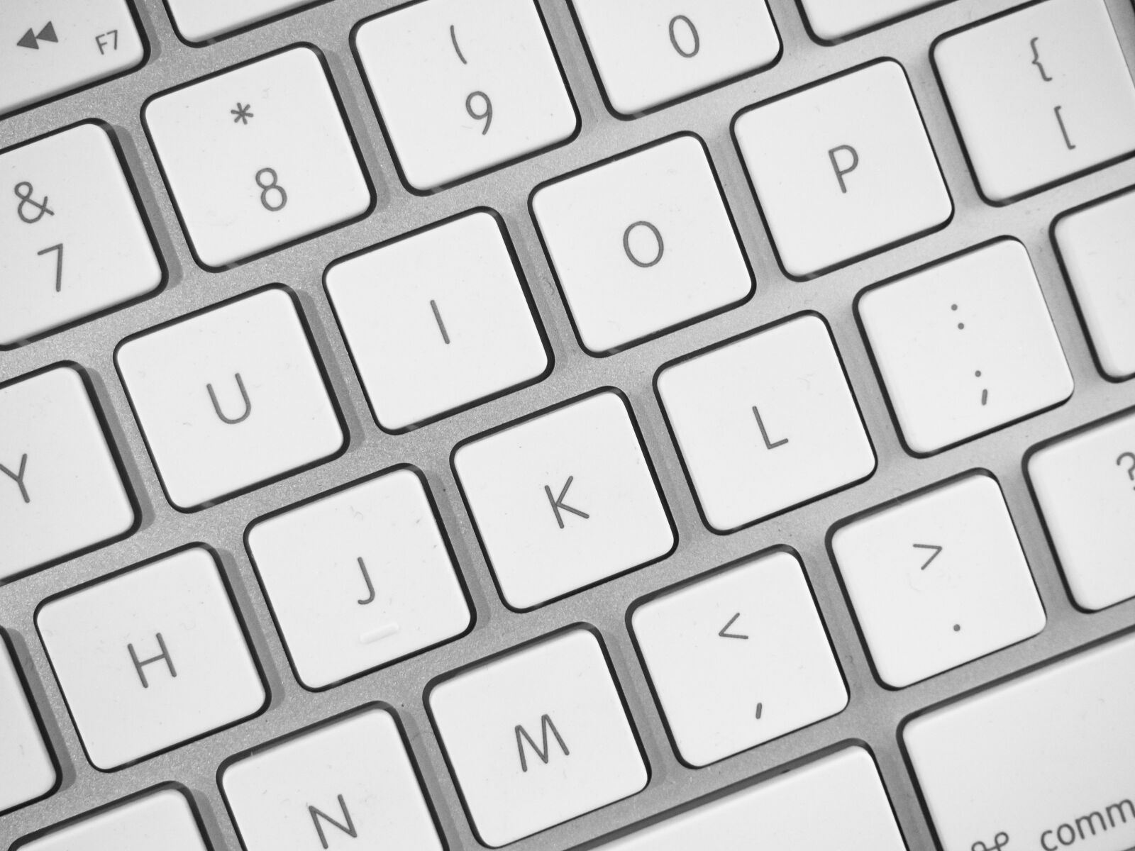 Olympus OM-D E-M10 sample photo. Computer, keyboard, letters photography