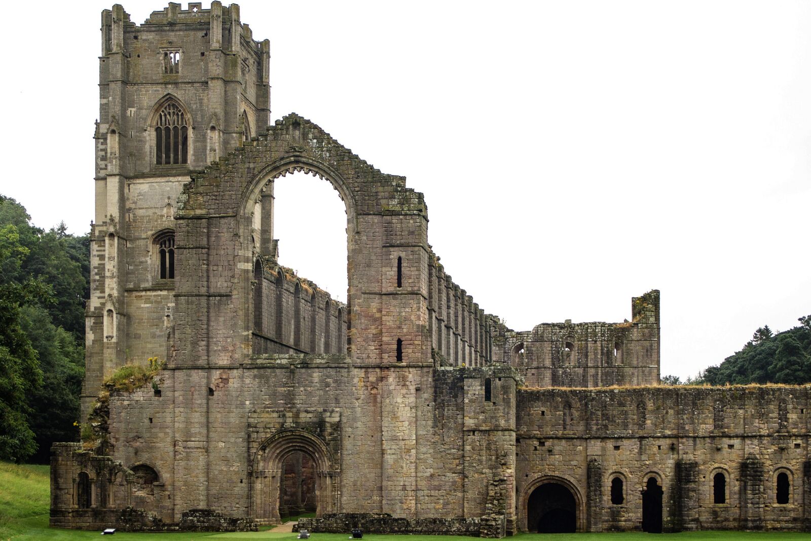 Olympus OM-D E-M10 sample photo. Fountains abbey, cistercian monastery photography