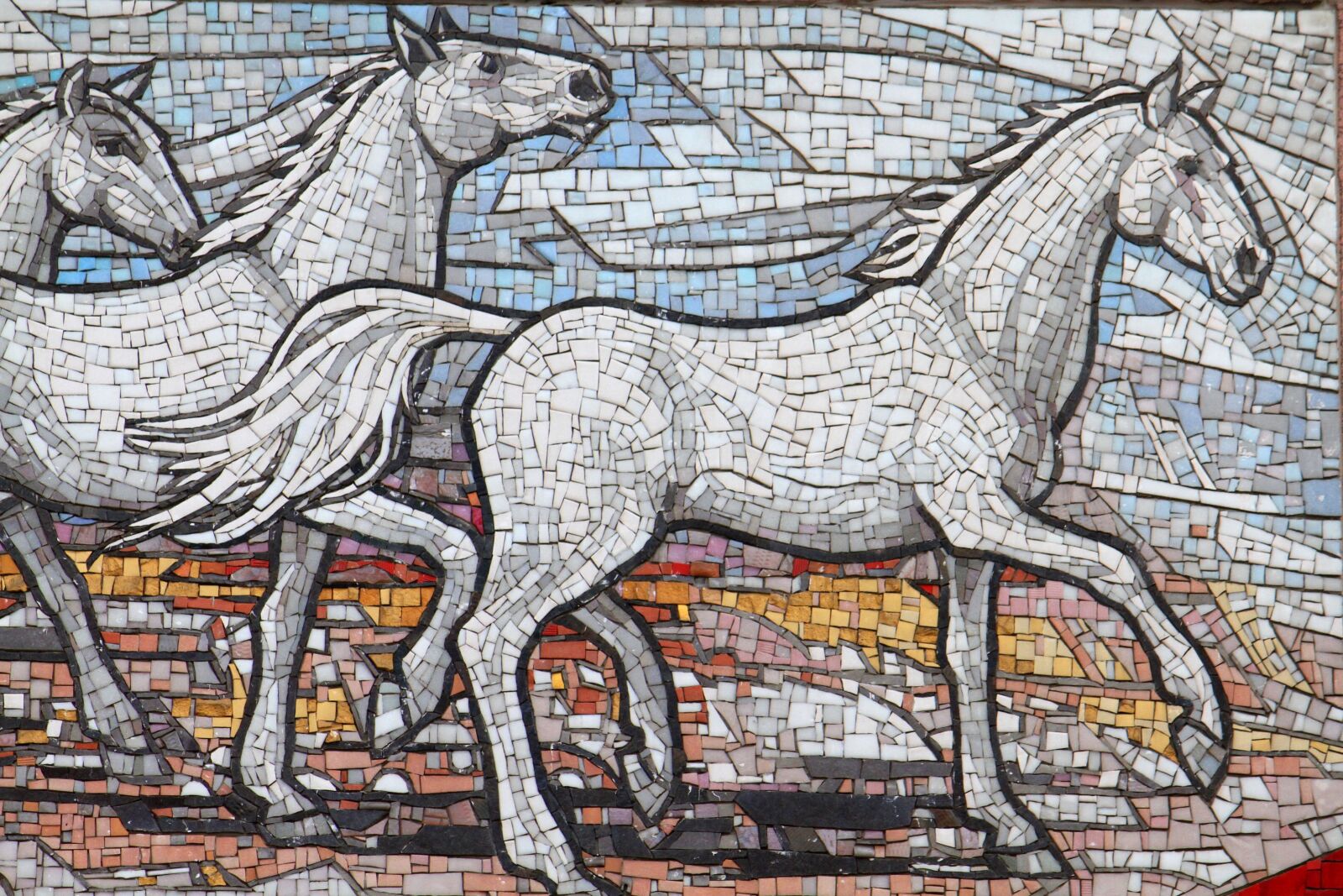 Canon EOS 7D sample photo. Mosaic, decoration, horses photography