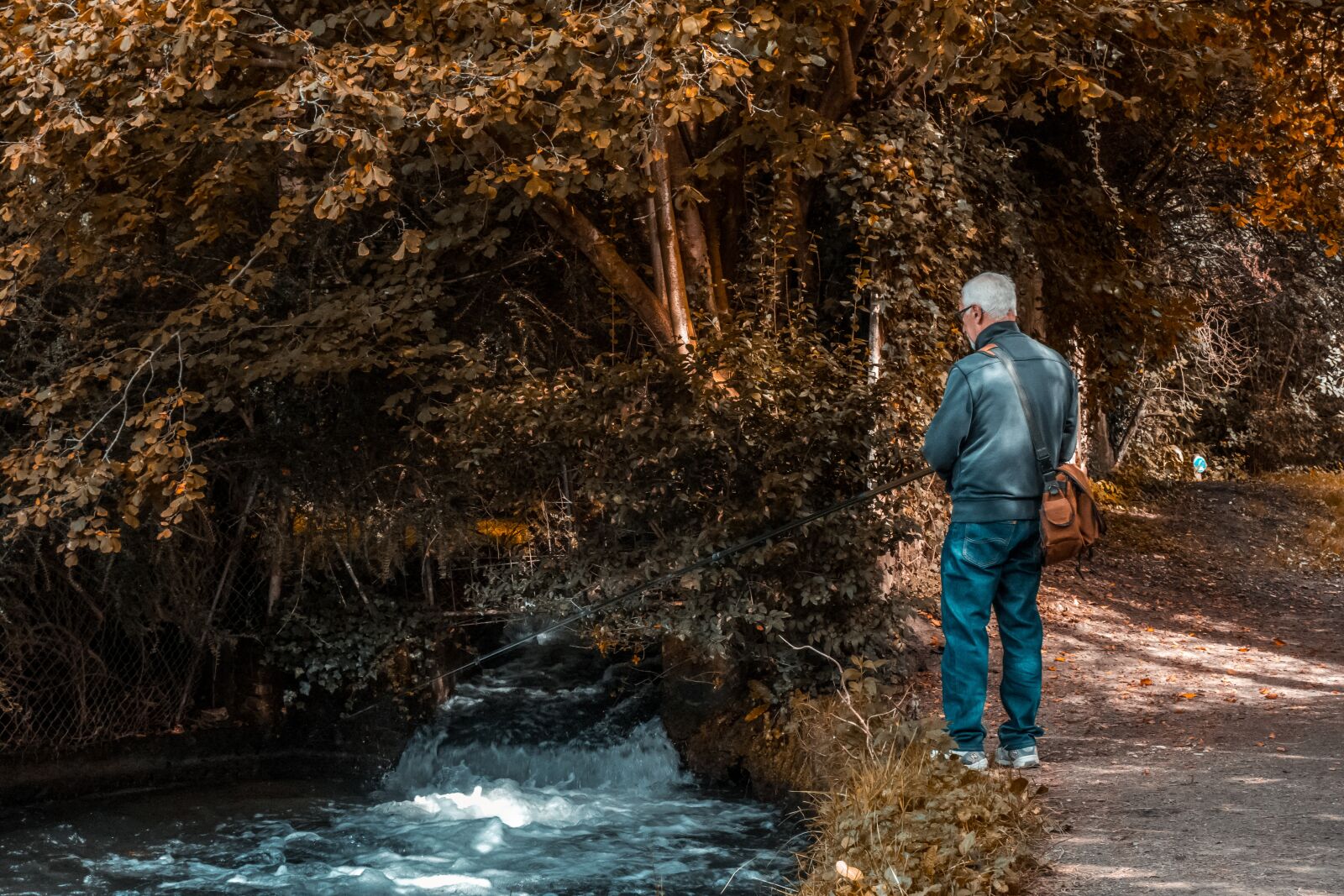 Sony Cyber-shot DSC-RX100 sample photo. River, fisherman, nature photography