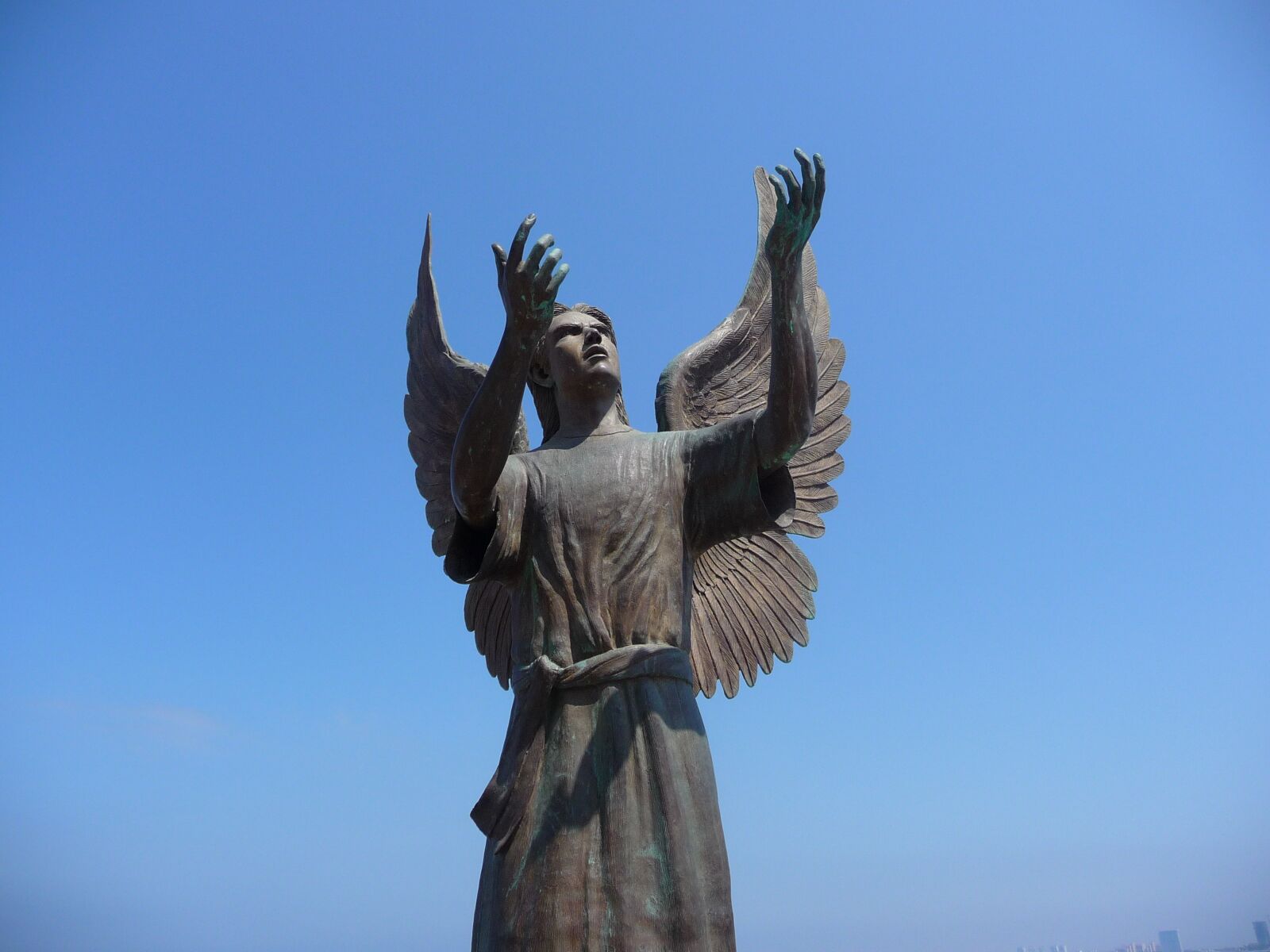 Panasonic Lumix DMC-TZ5 sample photo. Angel statue, mexico angel photography