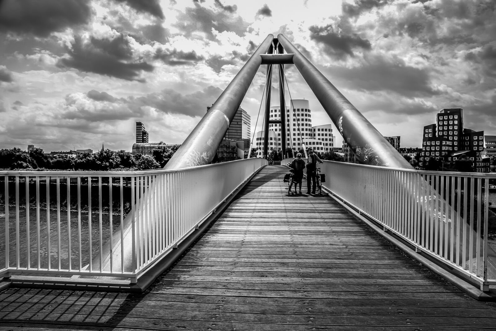 Canon EOS 7D sample photo. Bridge, germany, düsseldorf photography